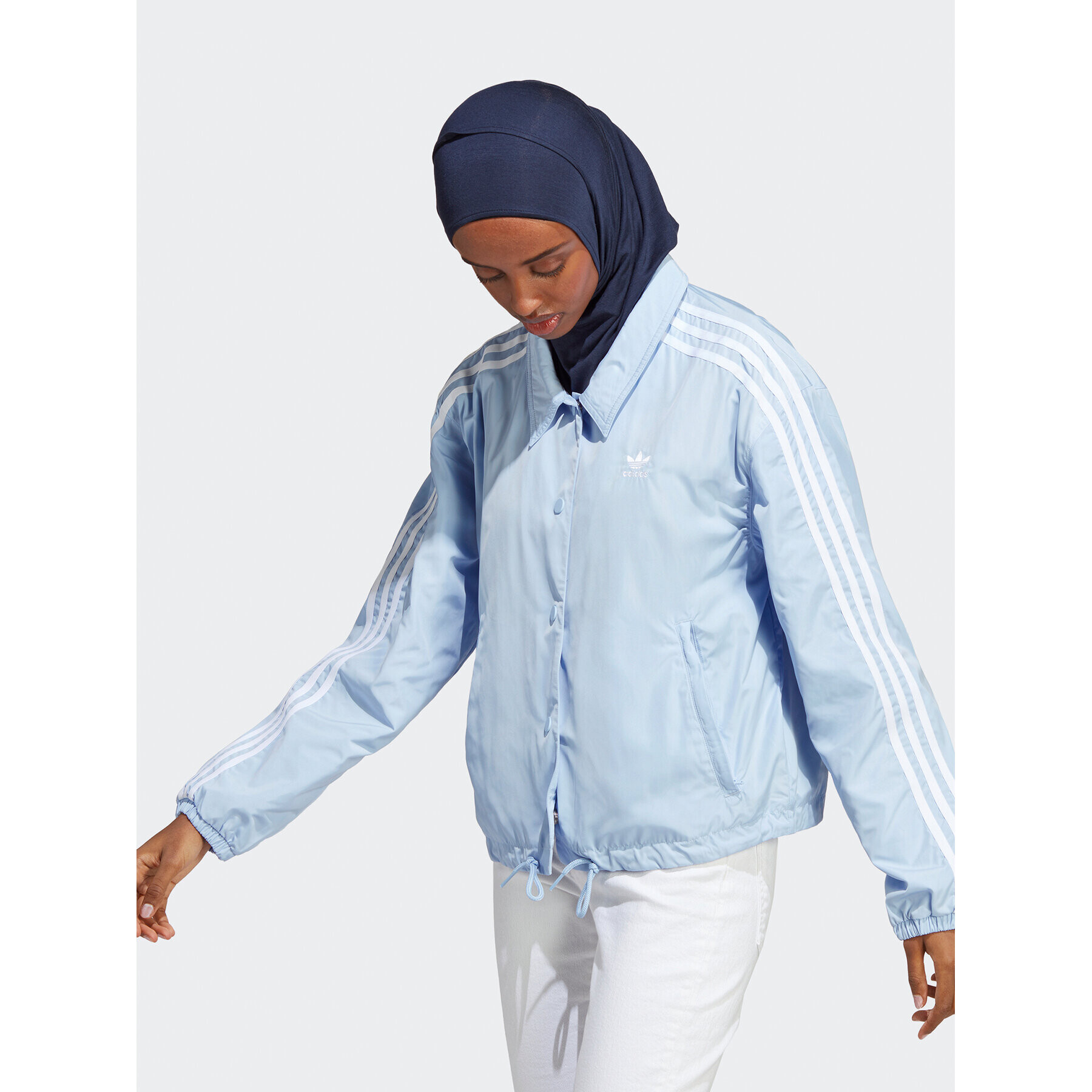 adidas Átmeneti kabát Adicolor Classics 3-Stripes Coach Jacket IC5480 Kék Loose Fit - Pepit.hu