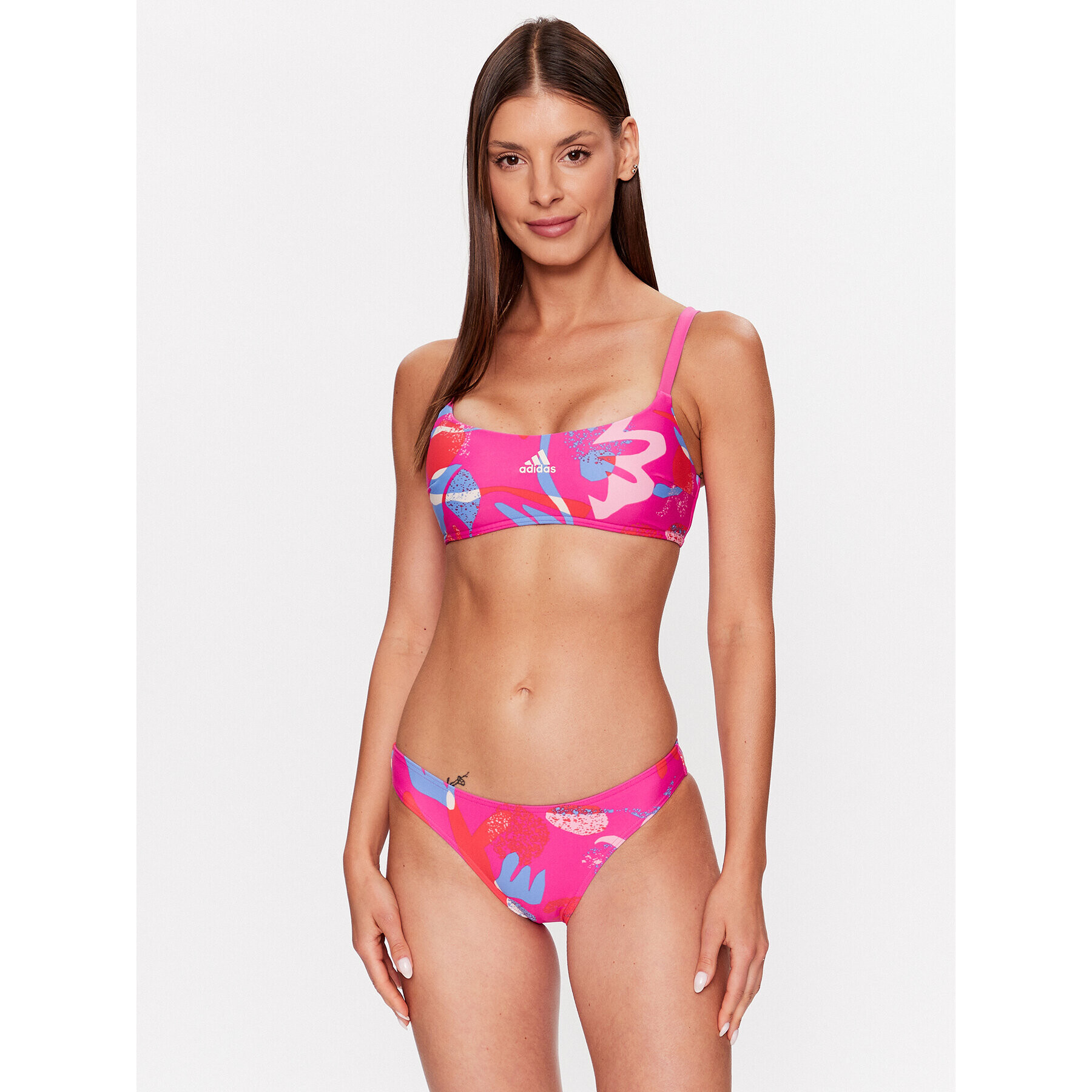 adidas Bikini Padded Flower Graphic Bikini IM1247 Rózsaszín - Pepit.hu