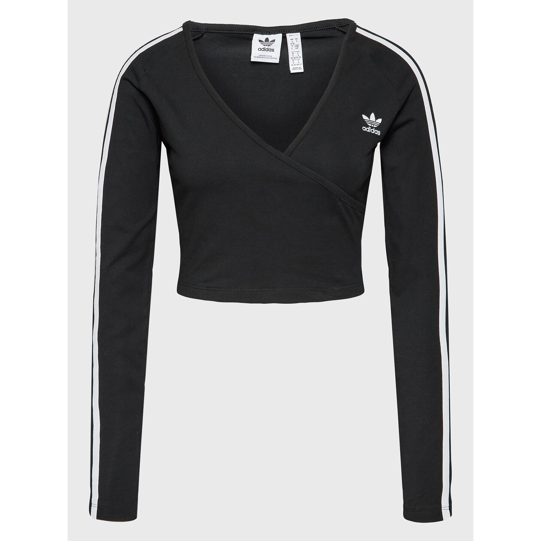 adidas Blúz IB7312 Fekete Slim Fit - Pepit.hu