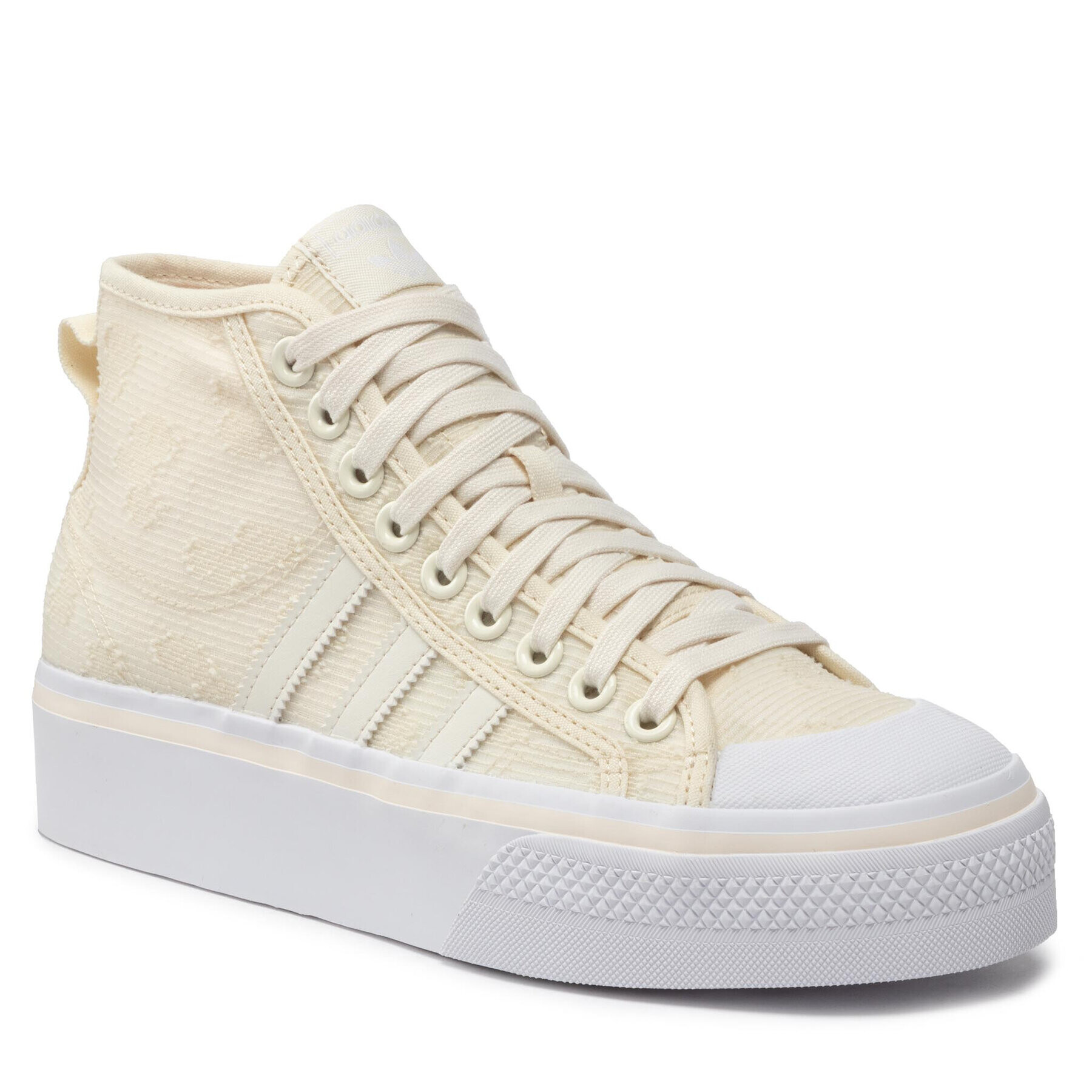 adidas Cipő Nizza Platform Mid W GX8356 Bézs - Pepit.hu