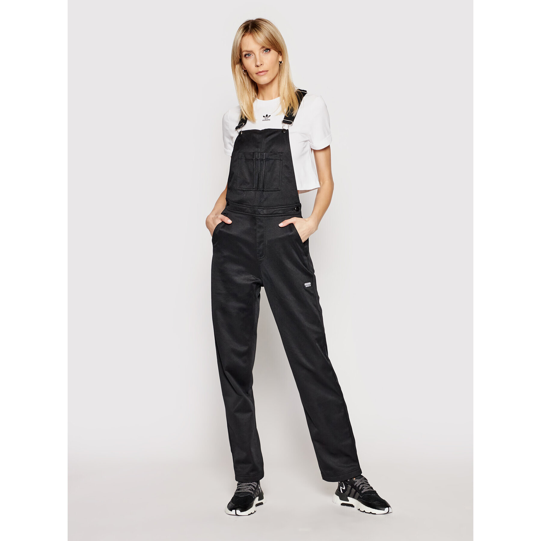 adidas Kertésznadrág R.Y.V. Dungarees GN4261 Fekete Regular Fit - Pepit.hu