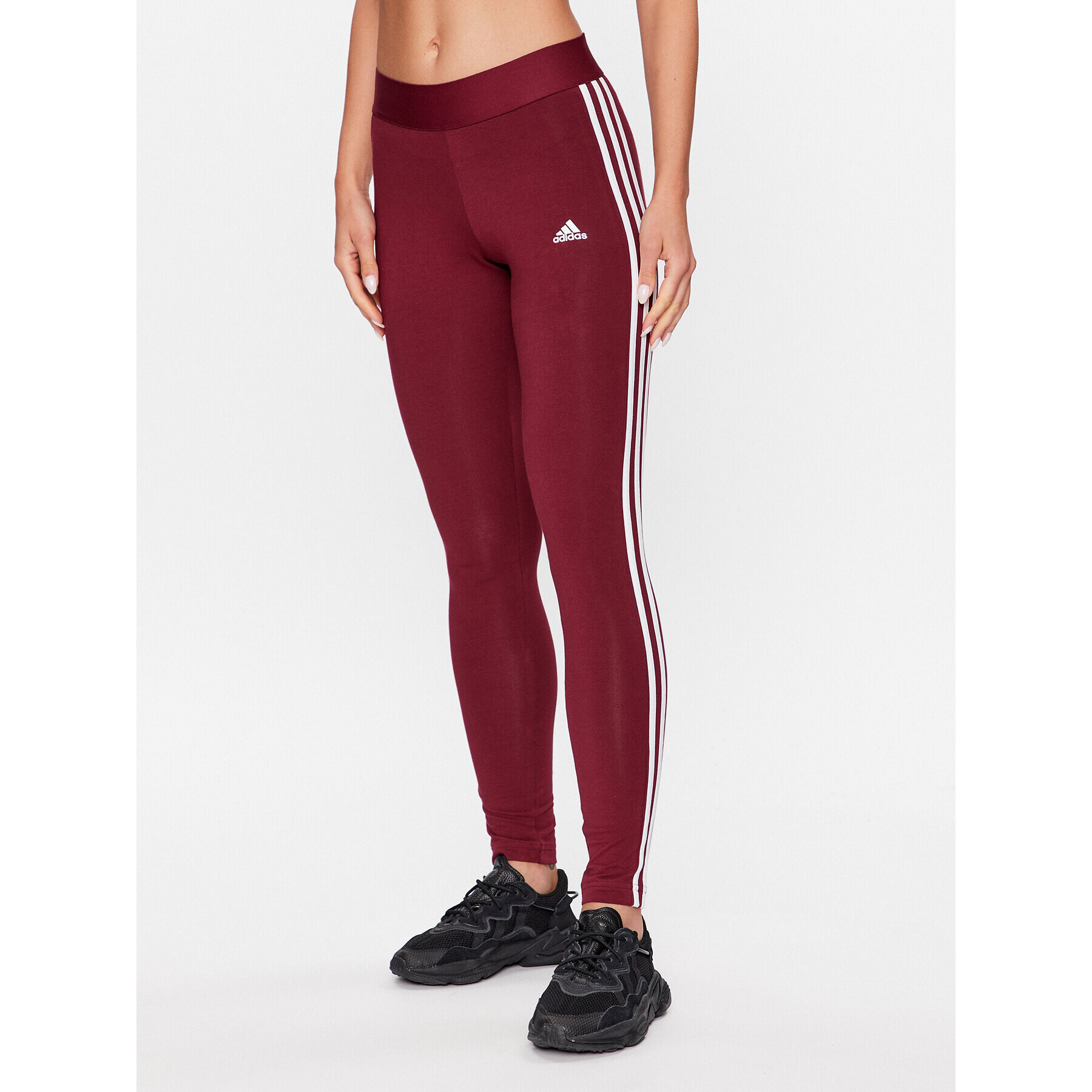 adidas Leggings 3 Stripes Leggings IM2850 Piros - Pepit.hu