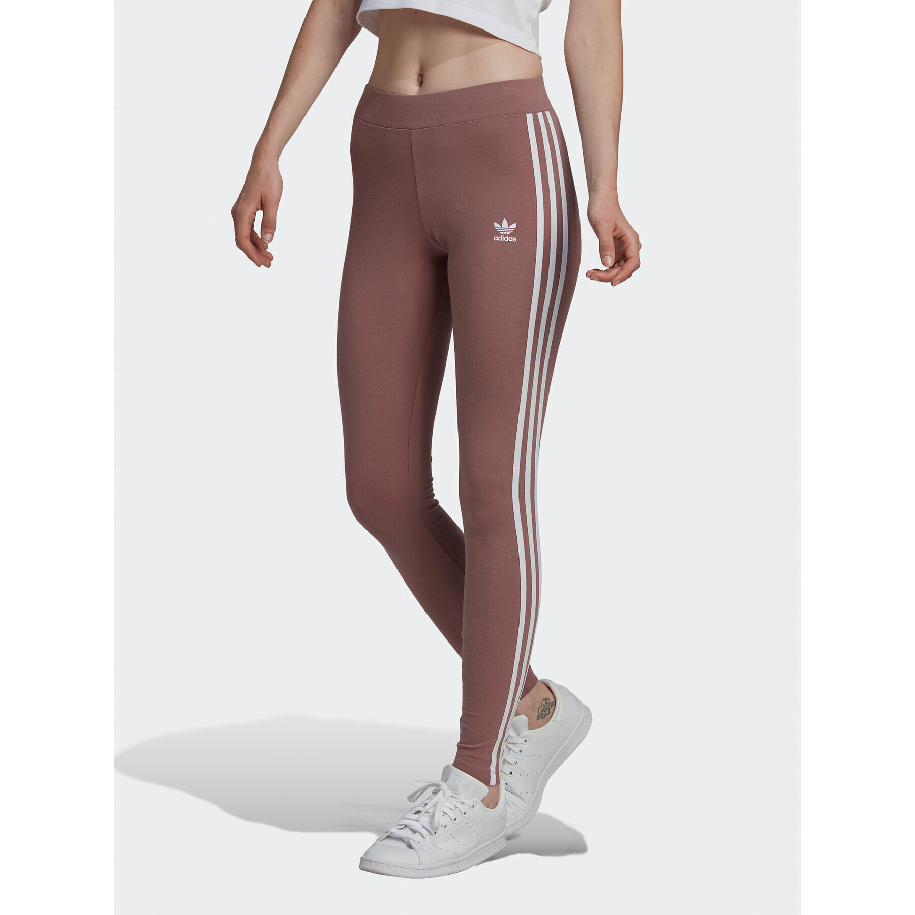 adidas Leggings adicolor 3 Stripes HL6782 Lila Slim Fit - Pepit.hu