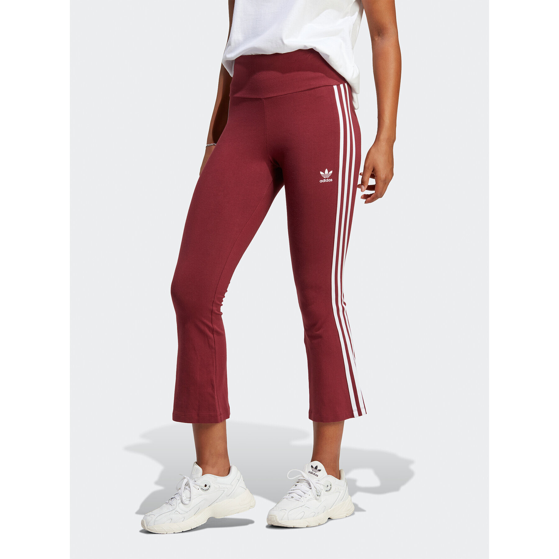 adidas Leggings Adicolor Classics 3-Stripes 7/8 Flare Leggings IC5509 Piros Slim Fit - Pepit.hu