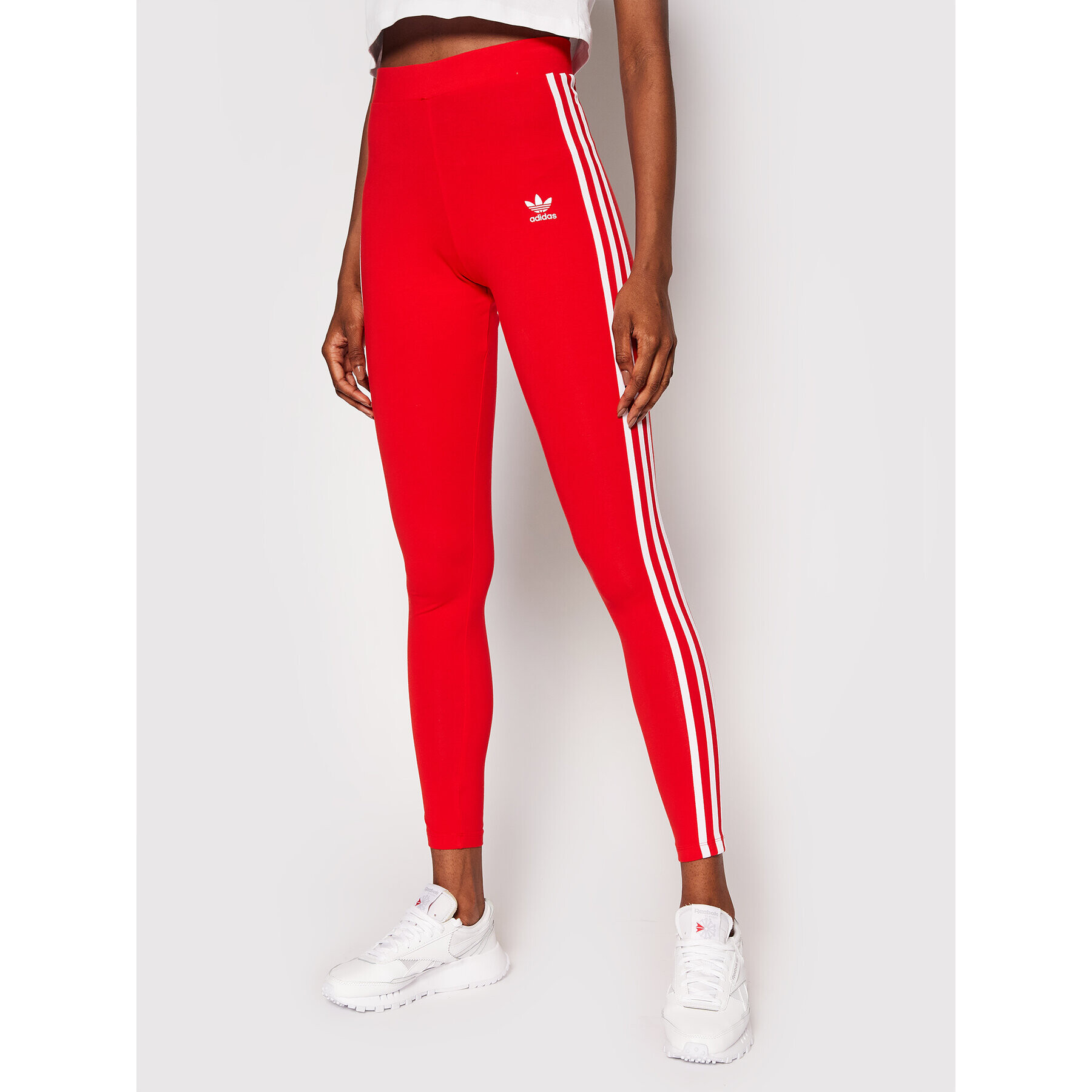 adidas Leggings adicolor Classics 3-Stripes H09428 Piros Extra Slim Fit - Pepit.hu