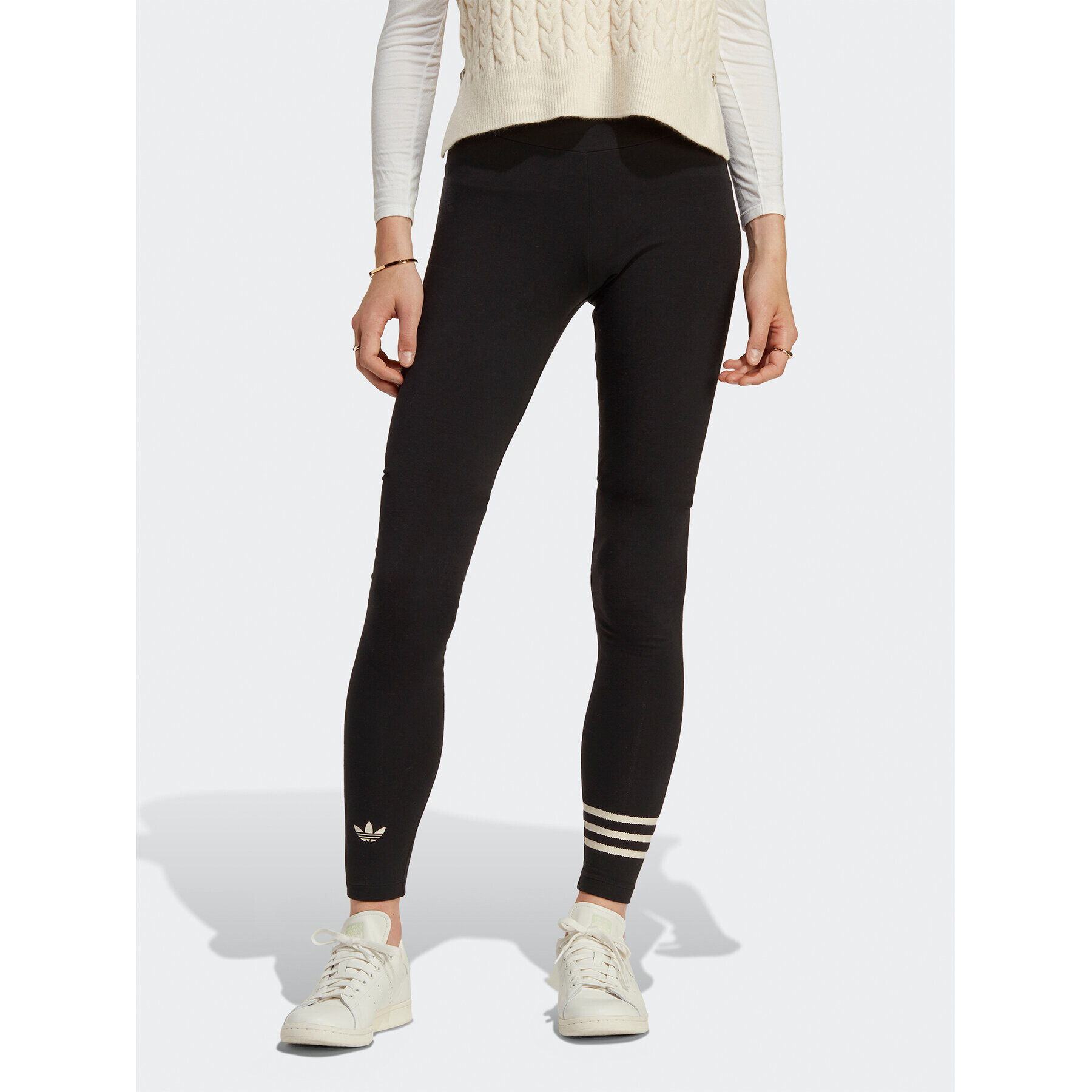 adidas Leggings Adicolor Neuclassics Full Length Leggings (Plus Size) IB7313 Fekete - Pepit.hu