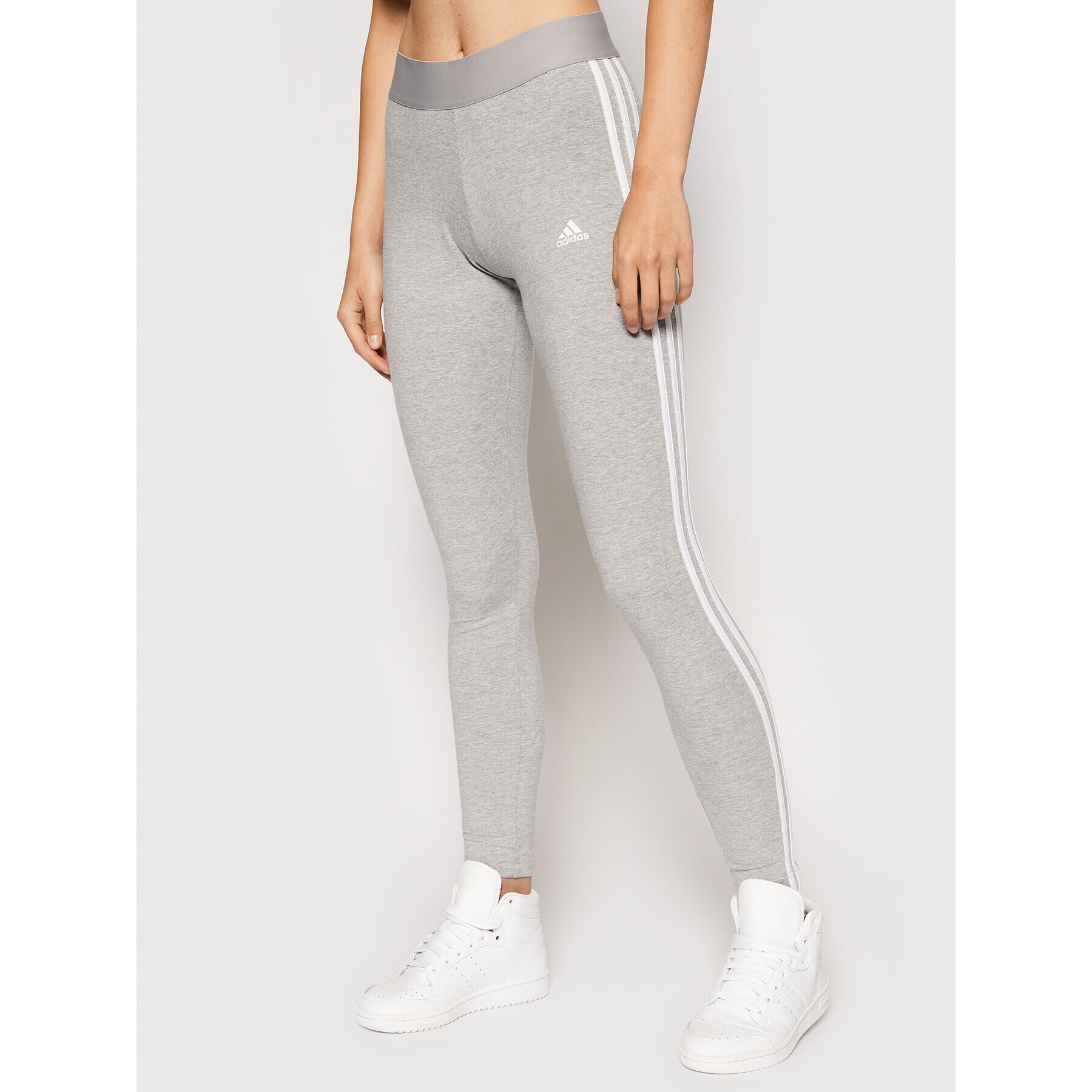 adidas Leggings Essentials 3-Stripes GV6017 Szürke Slim Fit - Pepit.hu