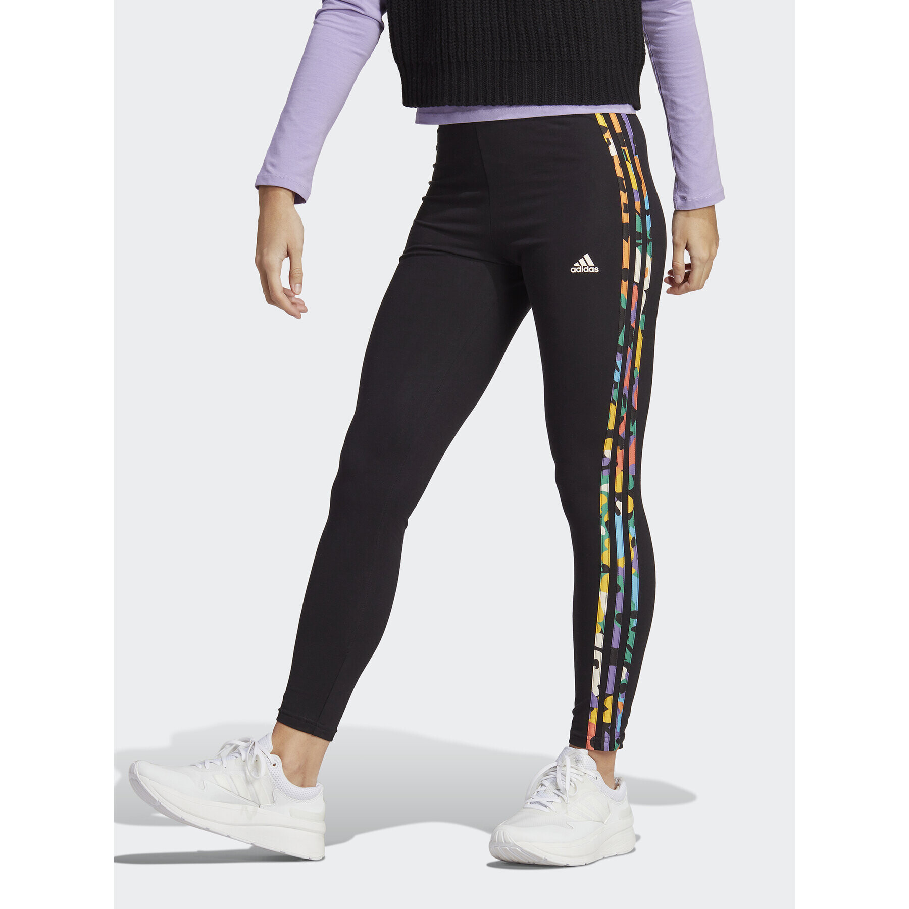 adidas Leggings Essentials 3-Stripes High-Waisted Single Jersey Leggings IC9894 Fekete - Pepit.hu