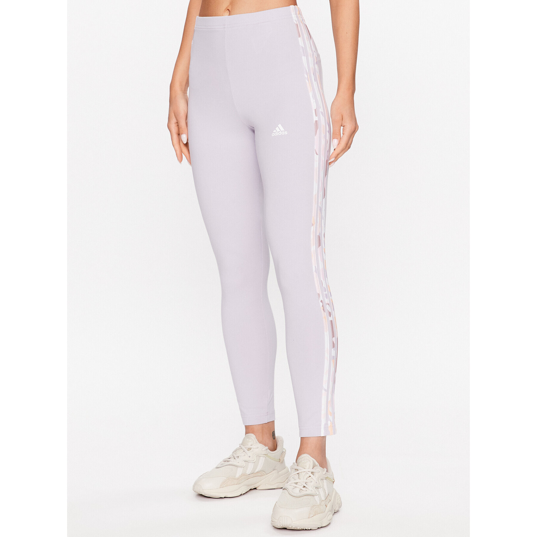 adidas Leggings Essentials 3-Stripes High-Waisted Single Jersey Leggings IC9895 Lila - Pepit.hu