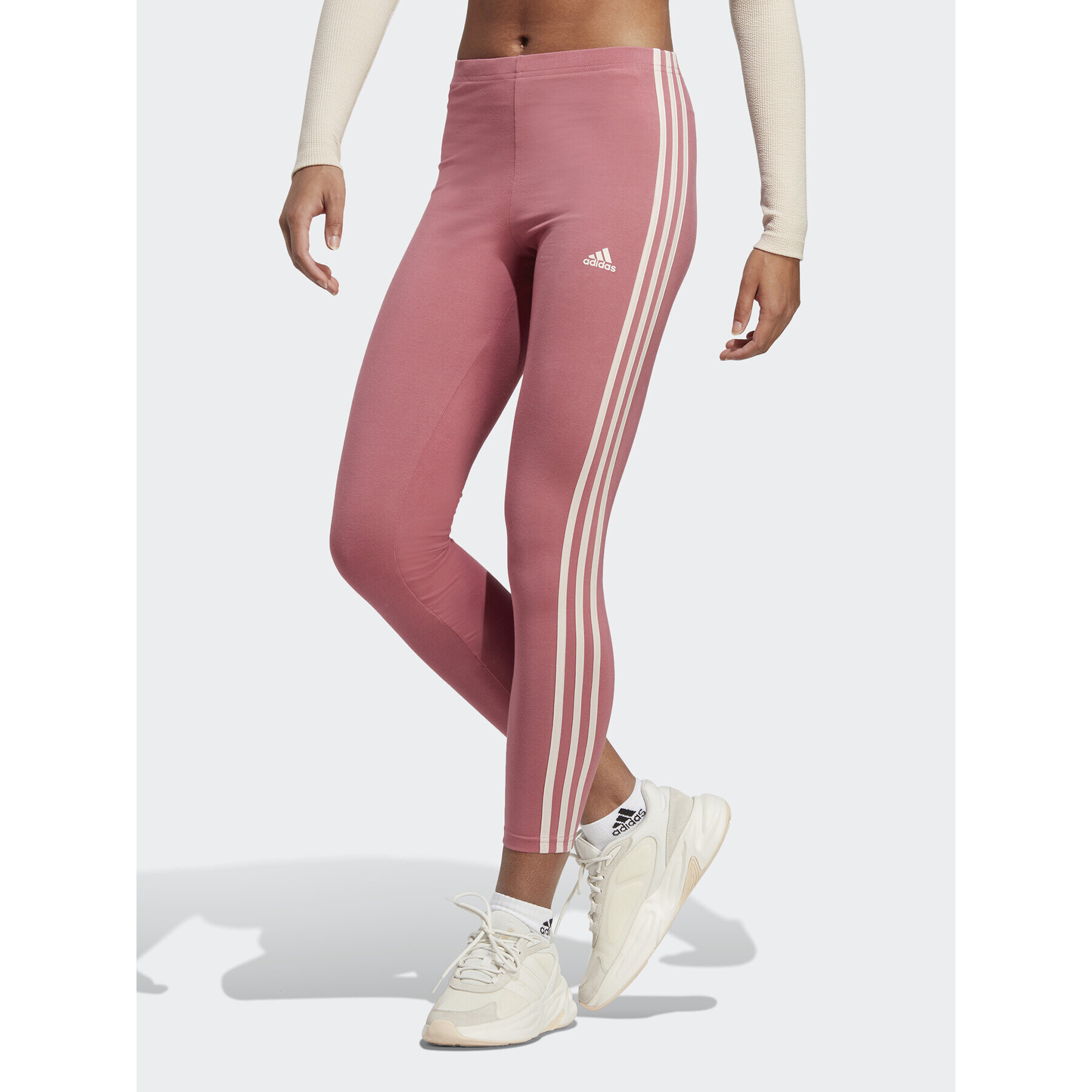 adidas Leggings Essentials 3-Stripes High-Waisted Single Jersey Leggings IC9902 Rózsaszín - Pepit.hu