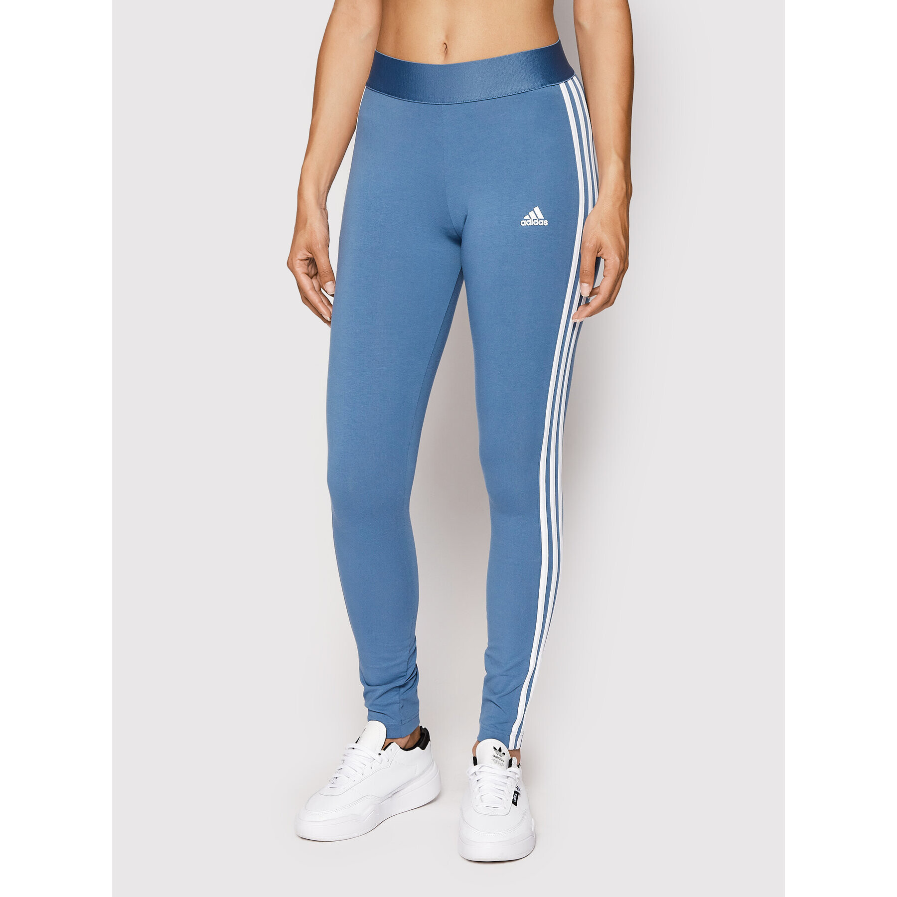 adidas Leggings Loungewear Essentials 3-Stripes HD1830 Kék Tight Fit - Pepit.hu