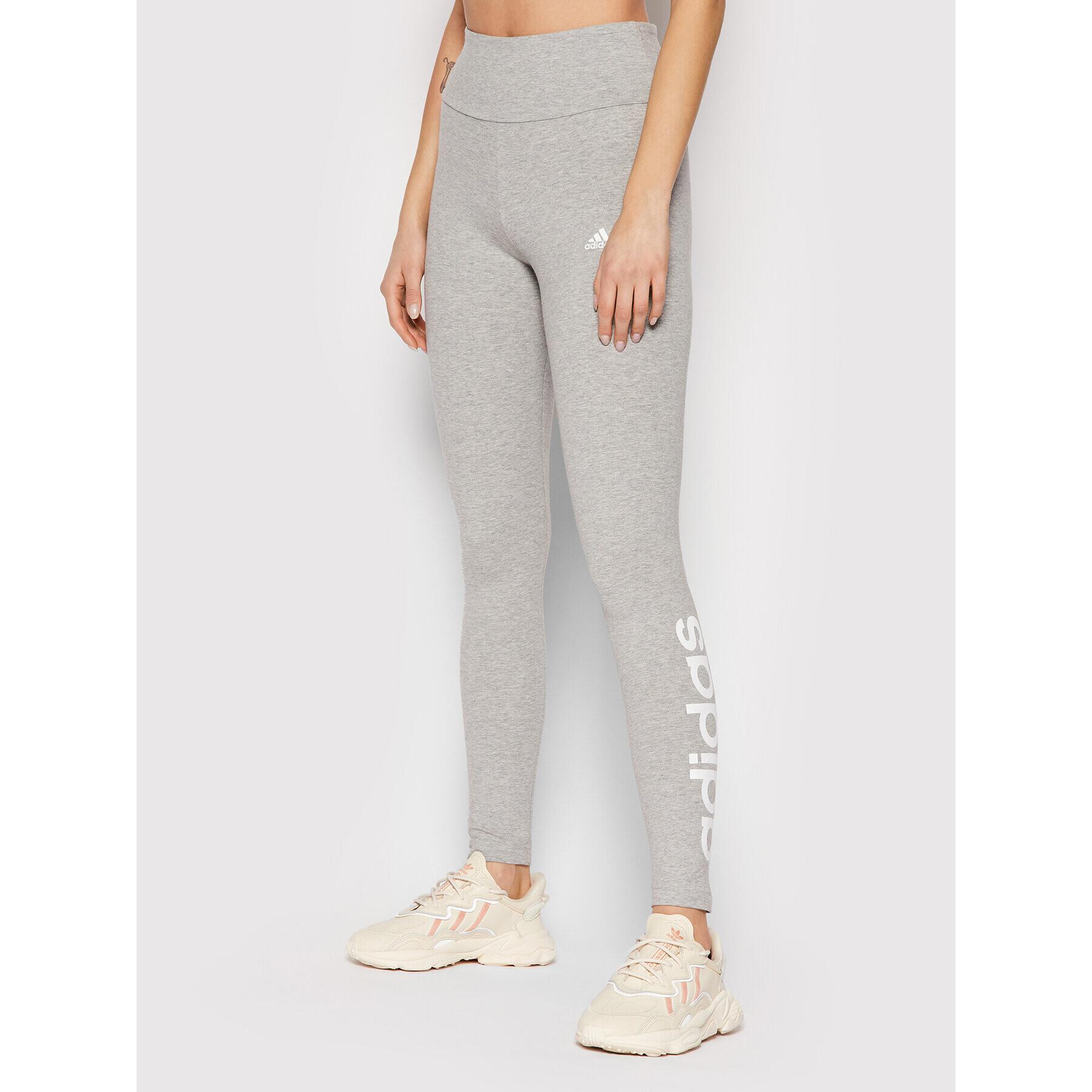 adidas Leggings Loungewear Essentials Logo GL0638 Szürke Slim Fit - Pepit.hu