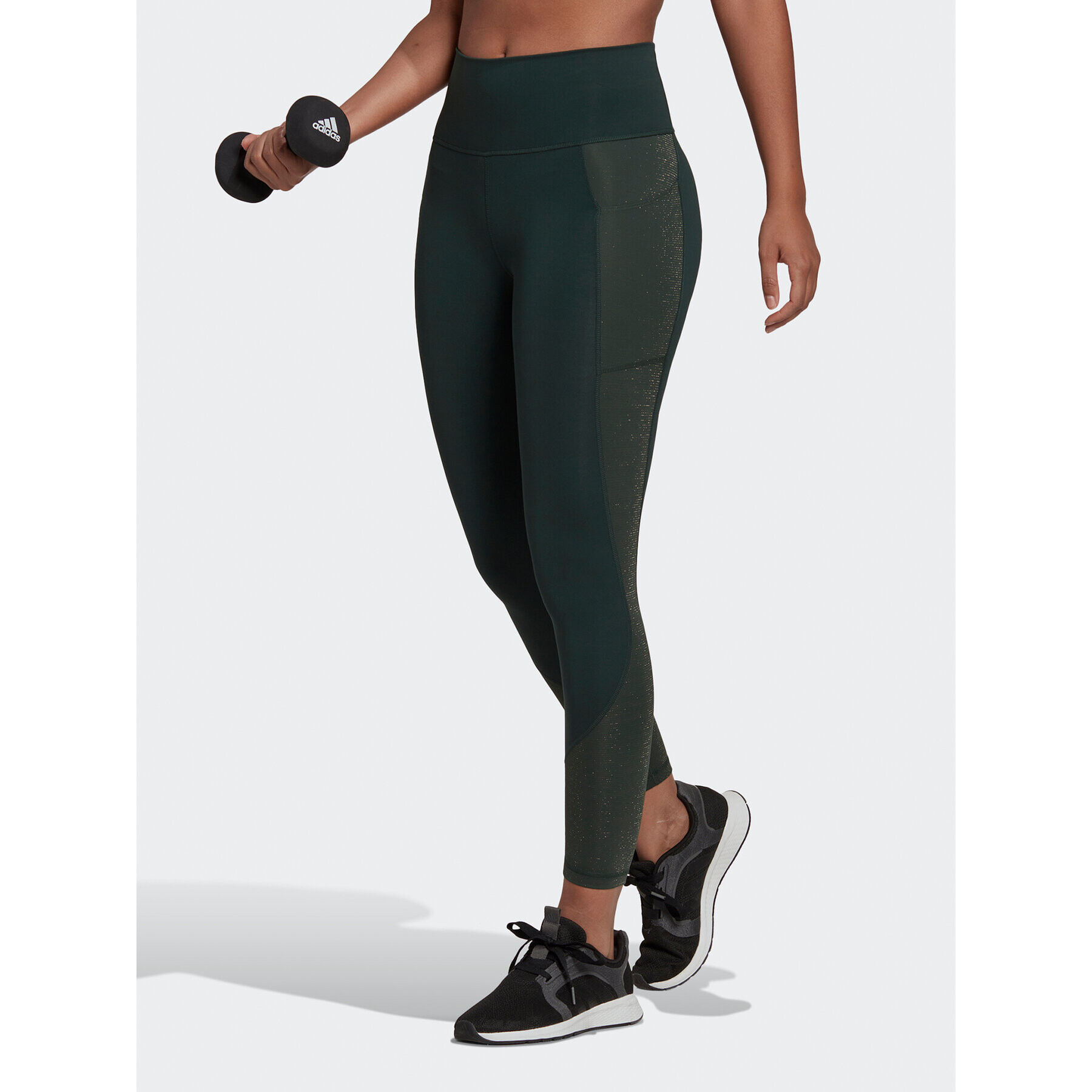 adidas Leggings Optime Training Shiny HL8653 Zöld Slim Fit - Pepit.hu