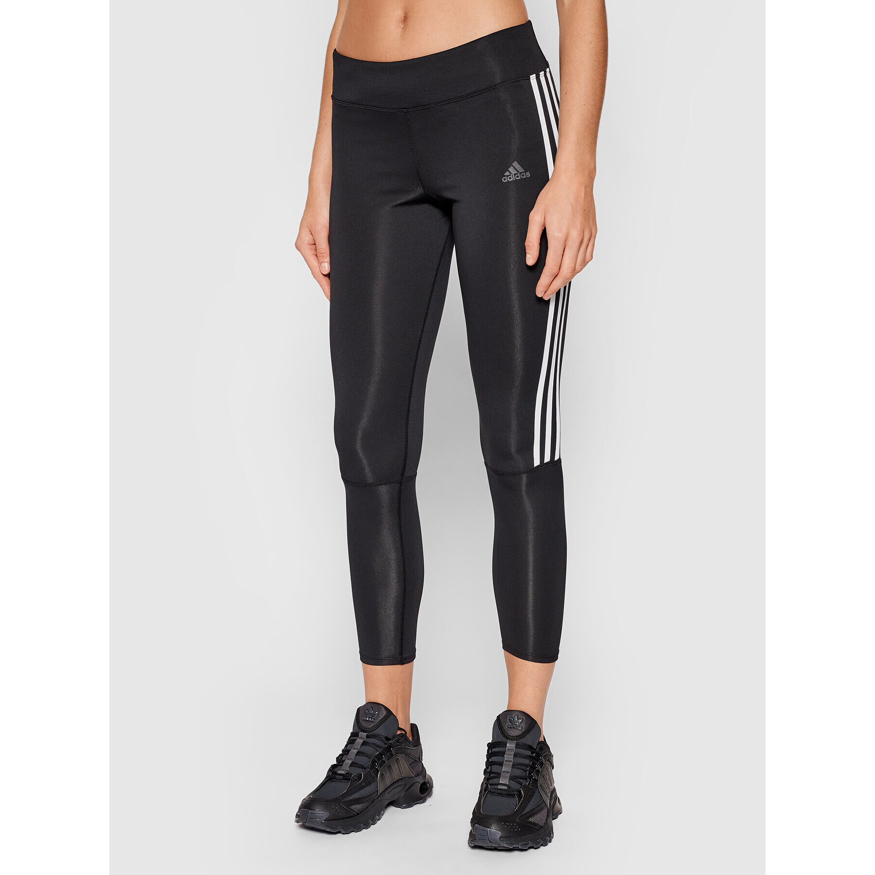 adidas Leggings Running 3-Stripes CZ8095 Fekete Skinny Fit - Pepit.hu