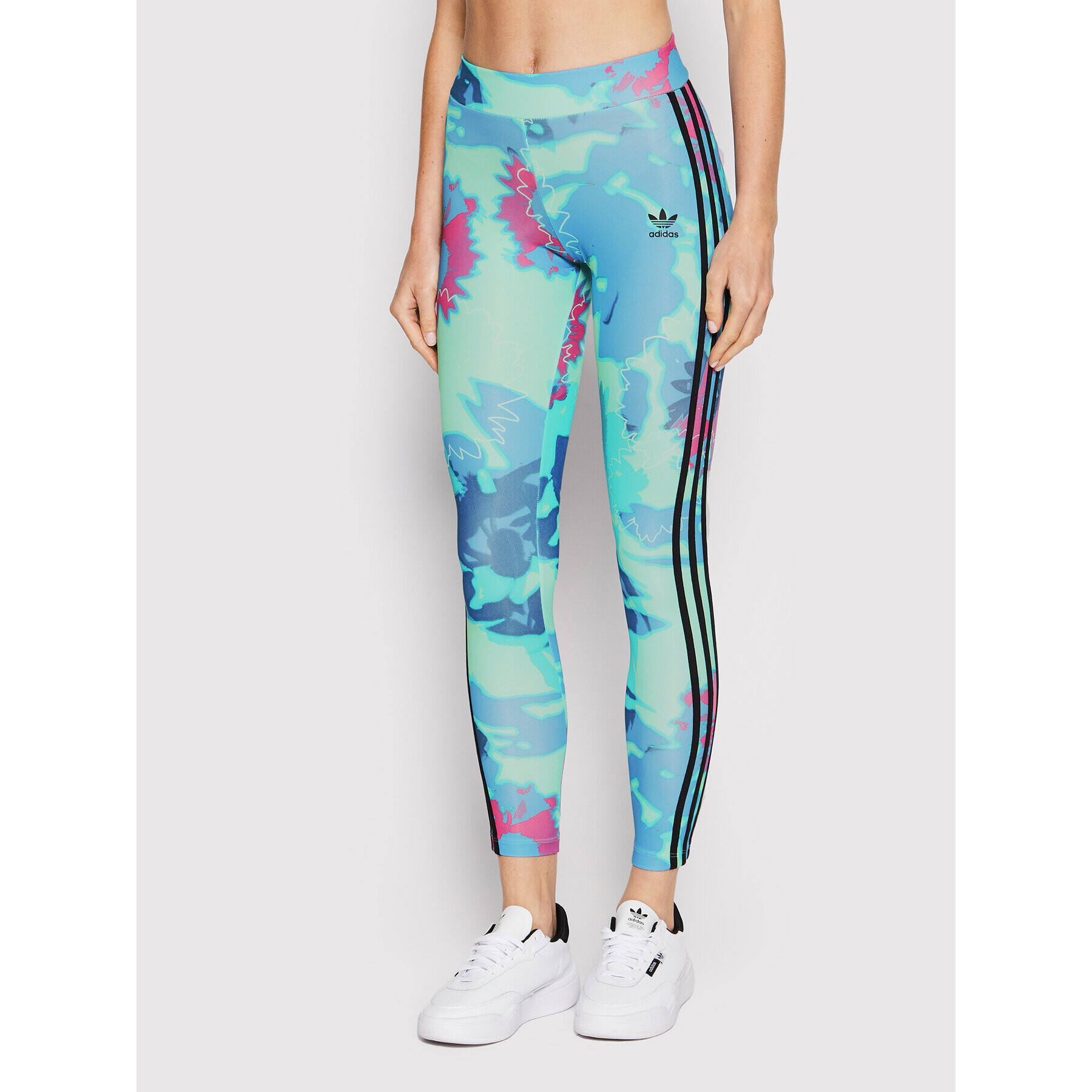 adidas Leggings Sunflower Graphic HC4588 Kék Slim Fit - Pepit.hu