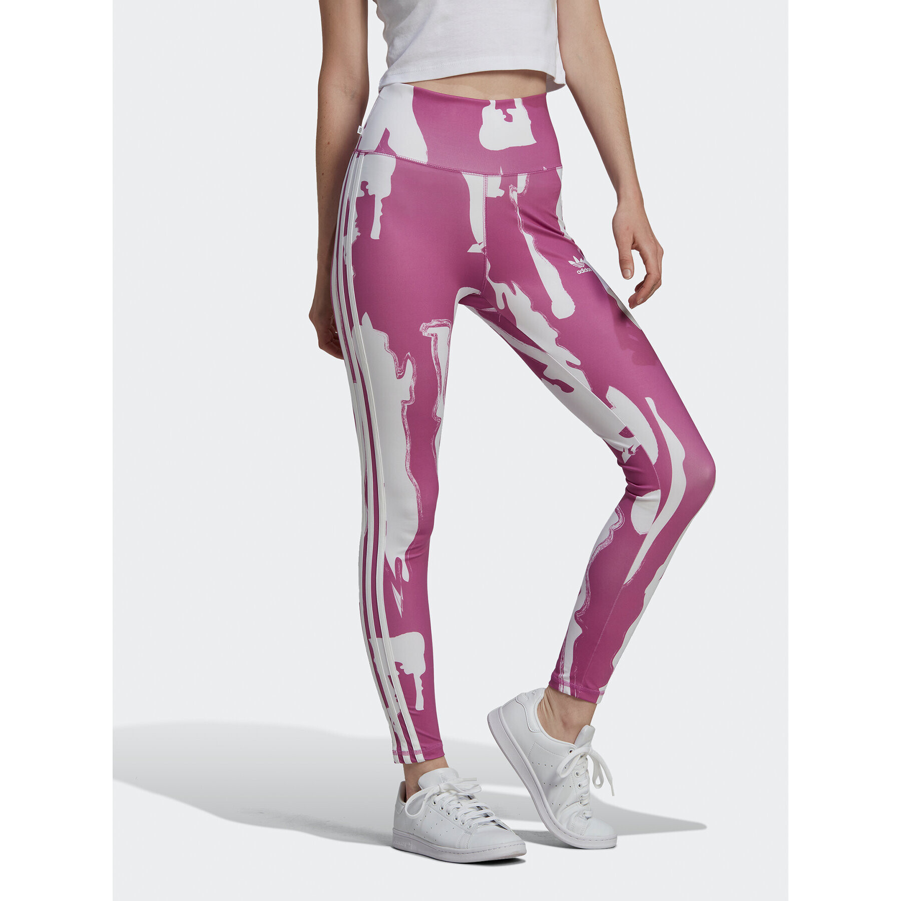 adidas Leggings THEBE MAGUGU HK5195 Lila Tight Fit - Pepit.hu