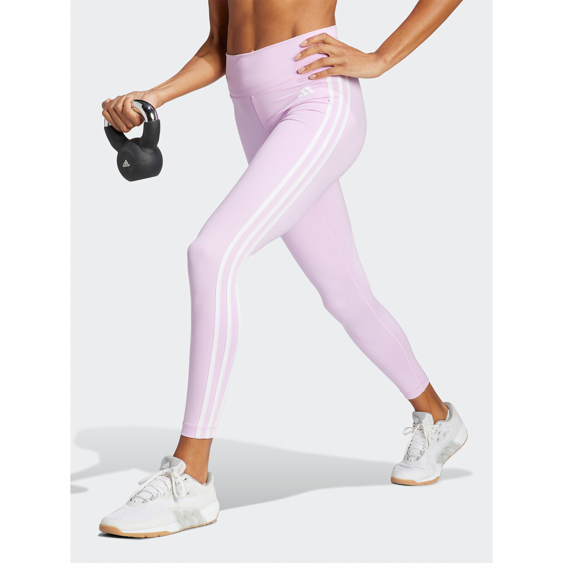 adidas Leggings Train Essentials 3-Stripes High-Waisted 7/8 Leggings IC8299 Lila - Pepit.hu