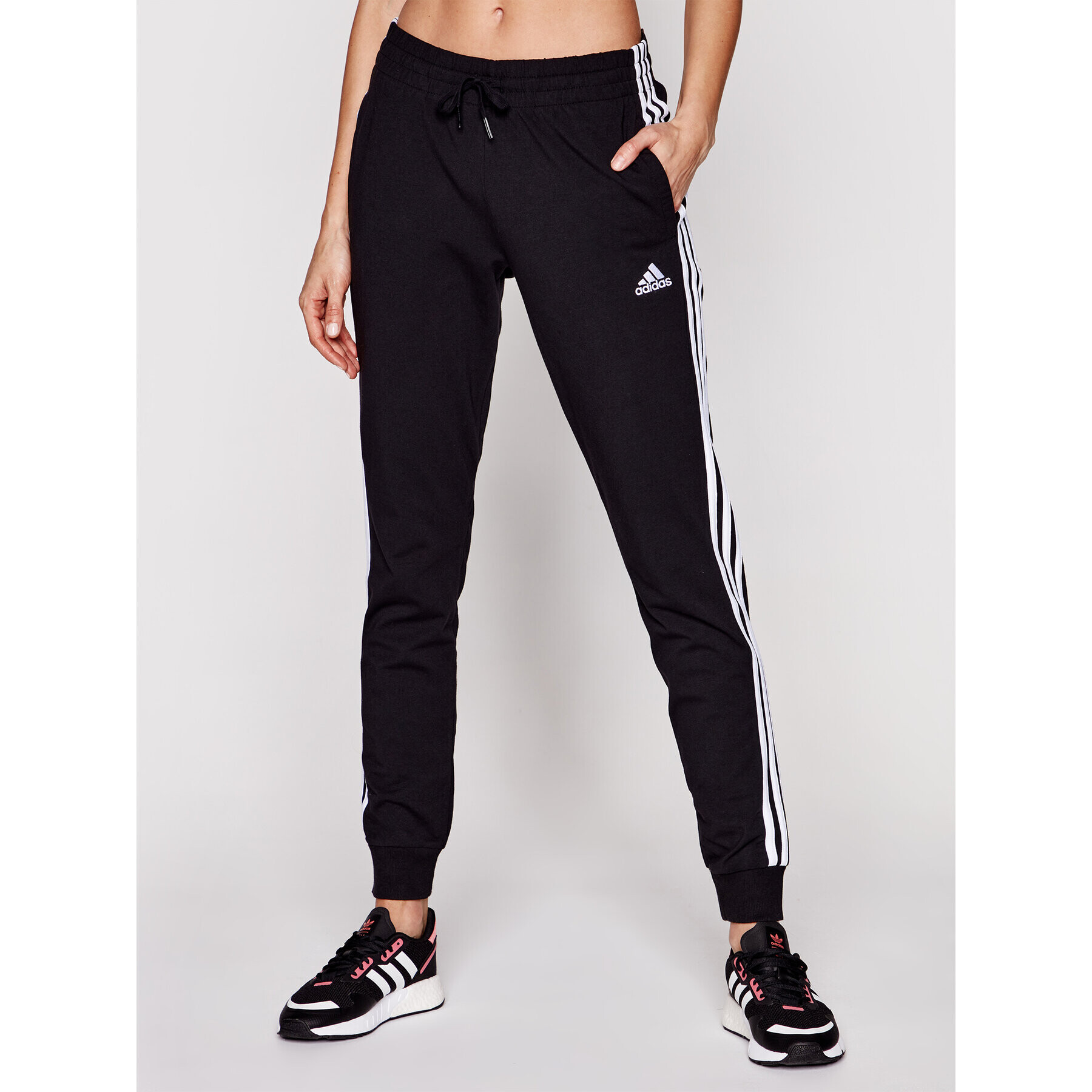 adidas Melegítő alsó 3-Stripes GM5542 Fekete Slim Fit - Pepit.hu