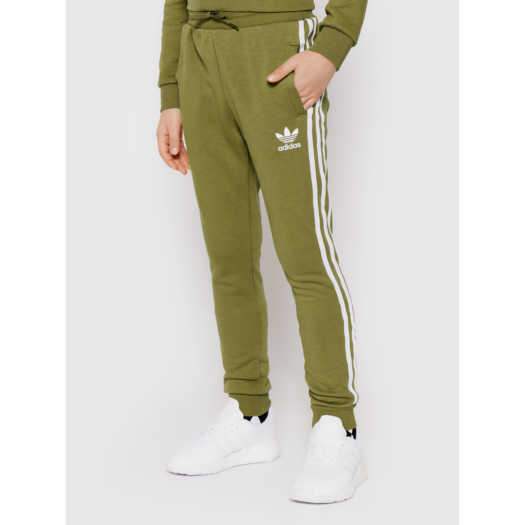 adidas Melegítő alsó 3-Stripes HD2048 Zöld Regular Fit - Pepit.hu