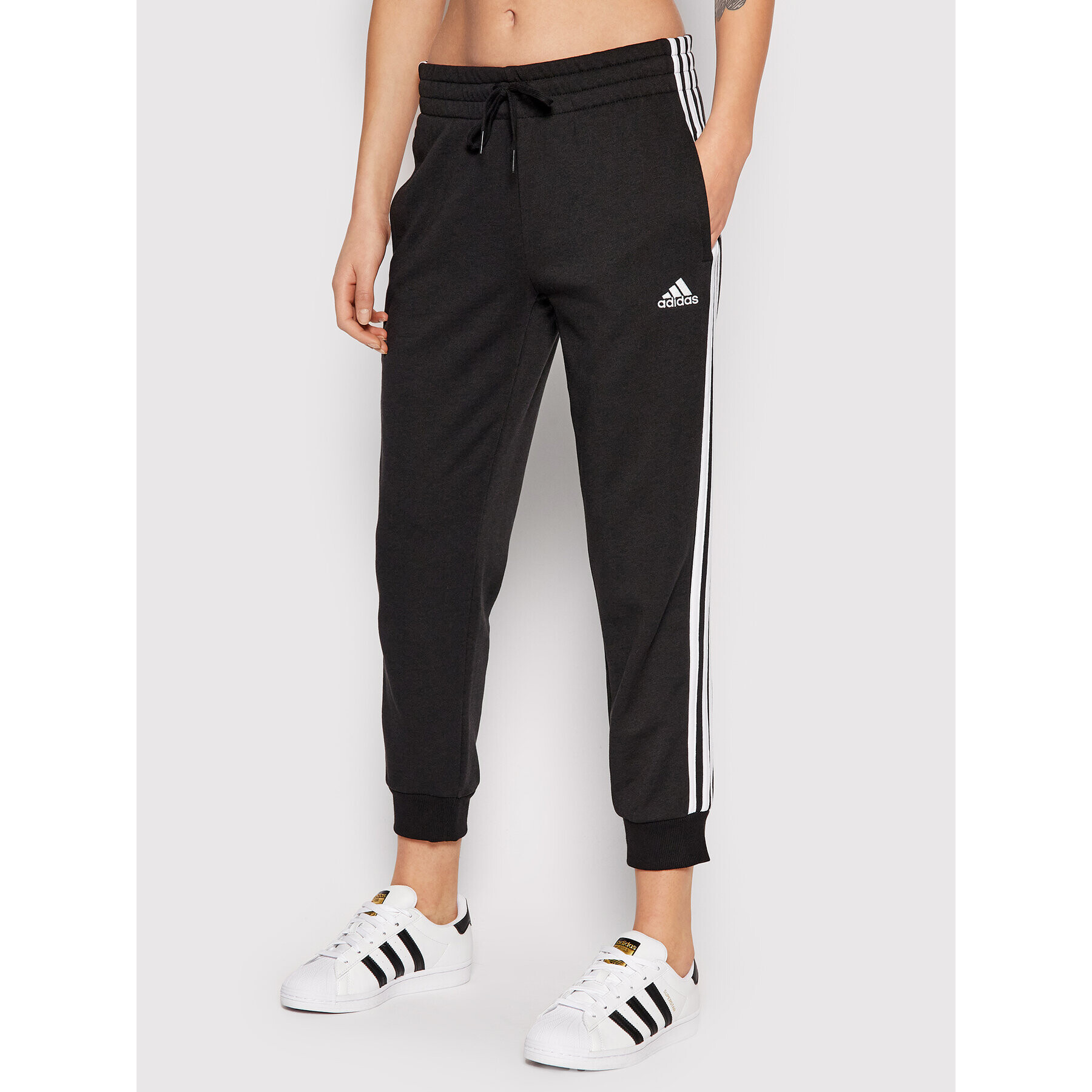 adidas Melegítő alsó 3S Ft HD4309 Fekete Regular Fit - Pepit.hu