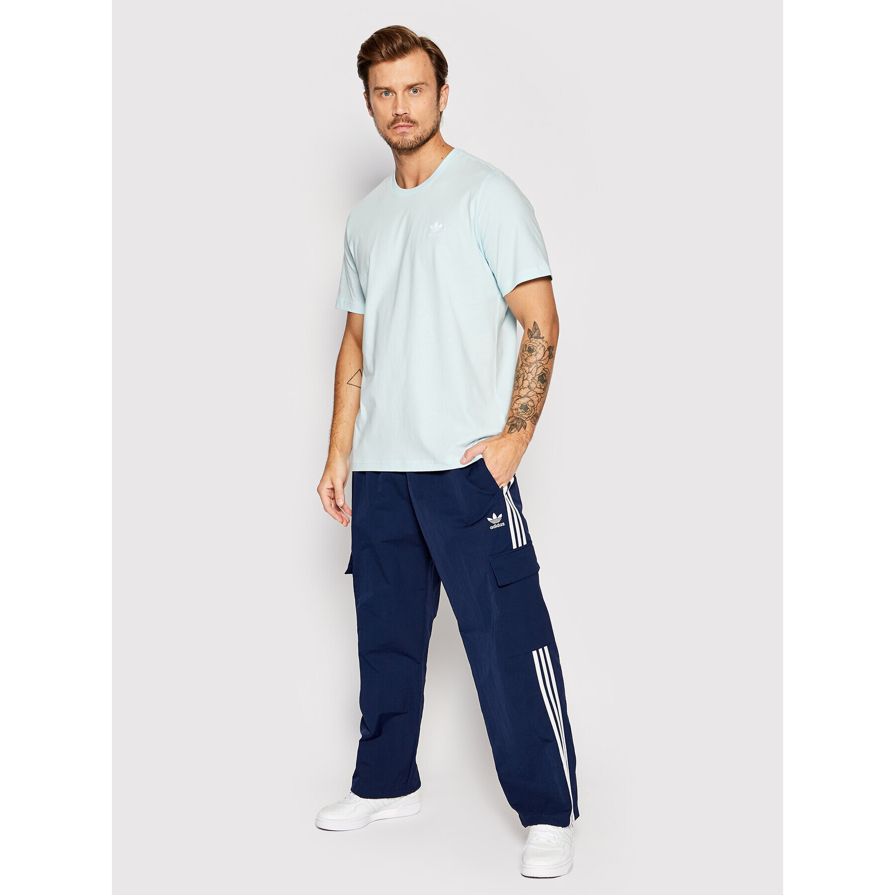 adidas Melegítő alsó adicolor 3-Stripes Cargo HN6735 Sötétkék Relaxed Fit - Pepit.hu