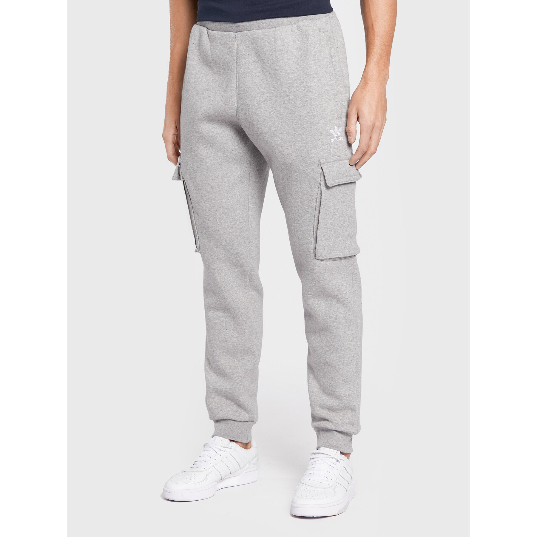 adidas Melegítő alsó adicolor Essentials Trefoil HK0184 Szürke Slim Fit - Pepit.hu