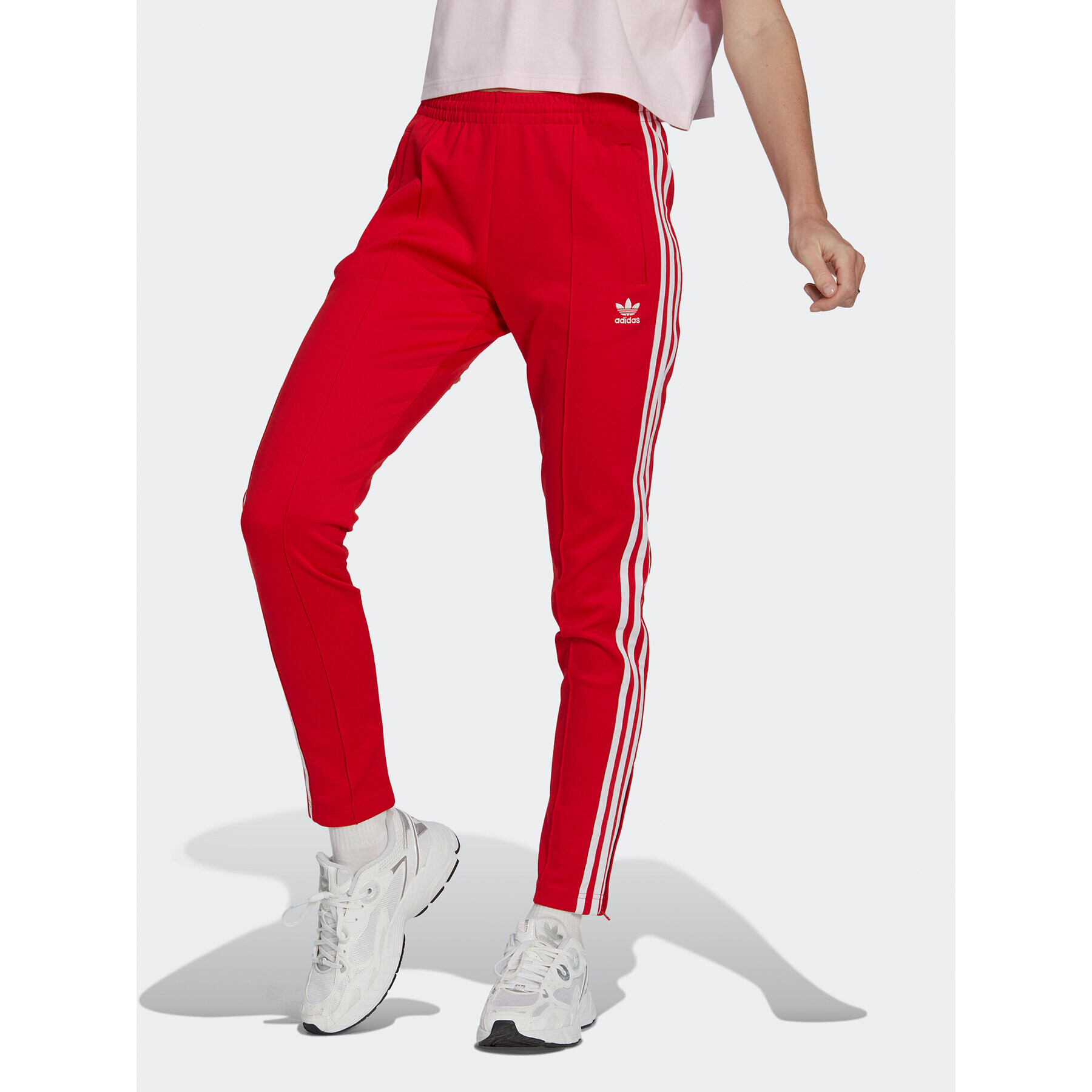 adidas Melegítő alsó Adicolor SST Tracksuit Bottoms IB5917 Piros Slim Fit - Pepit.hu