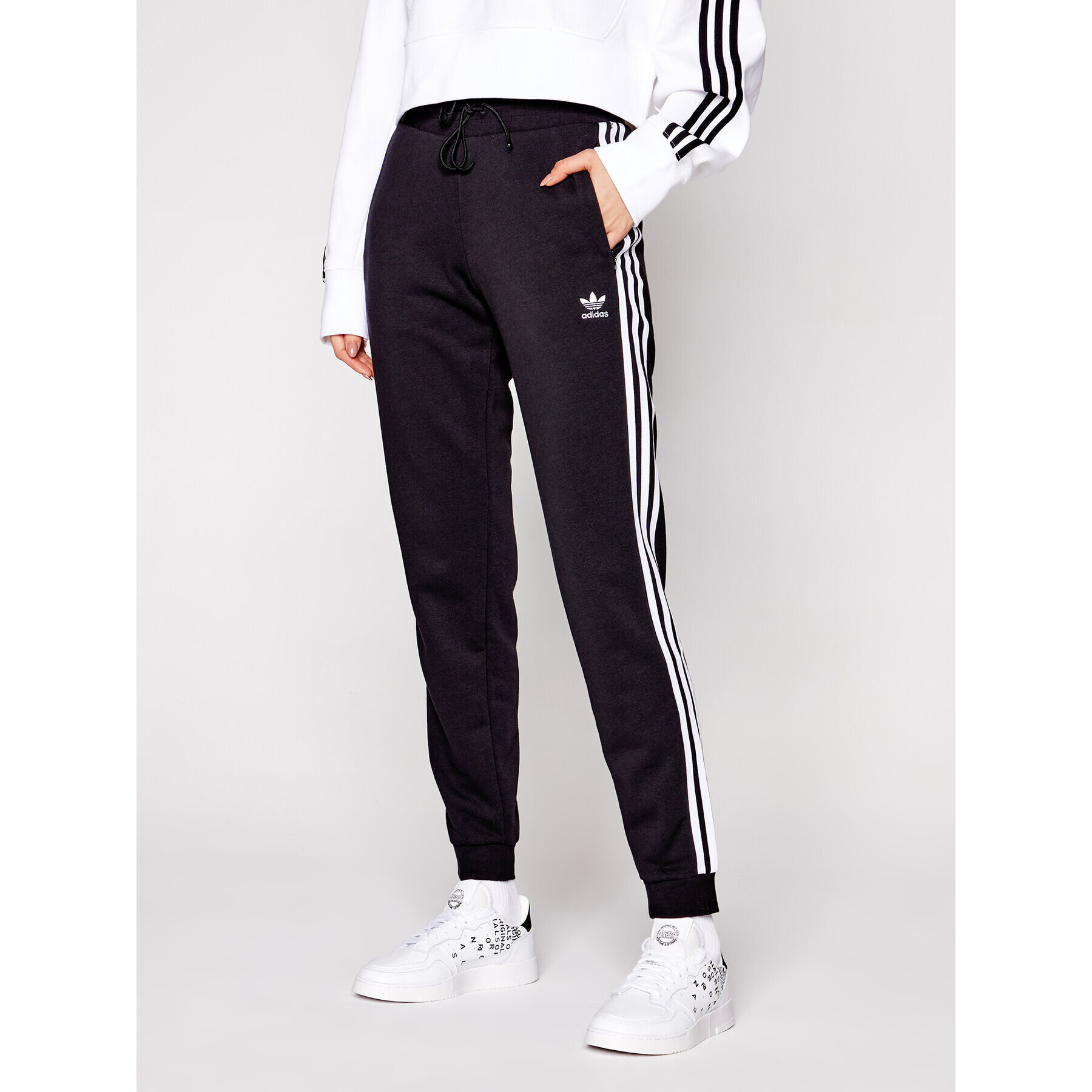 adidas Melegítő alsó Cuffed GD2255 Fekete Slim Fit - Pepit.hu