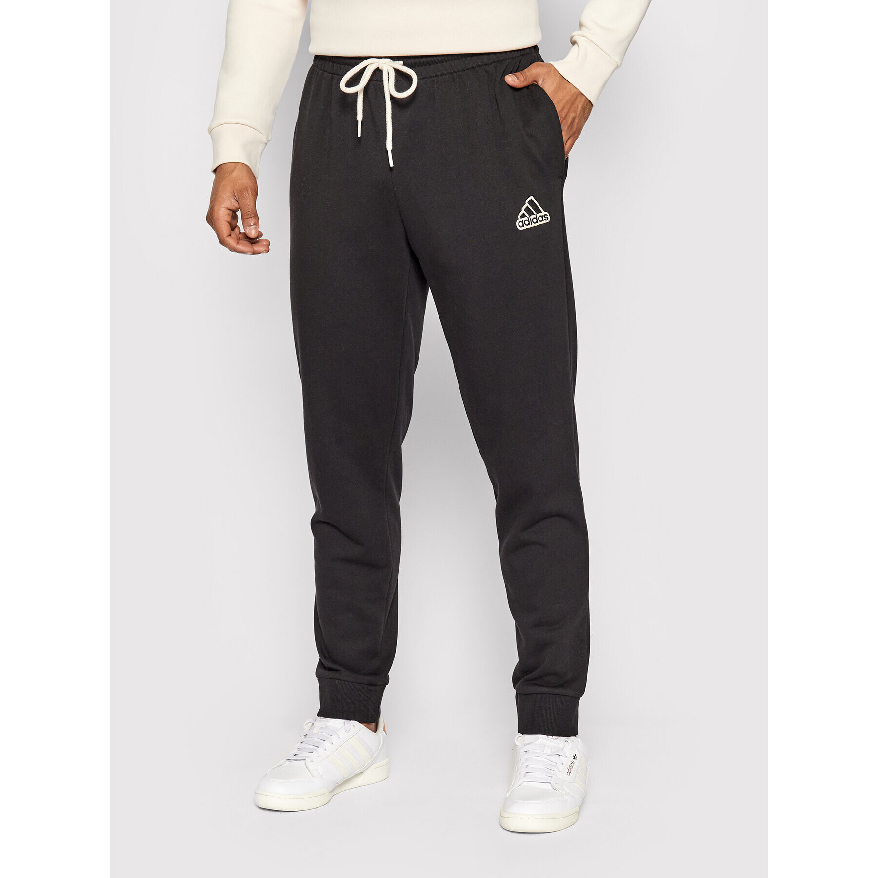 adidas Melegítő alsó Essentials Feel Comfy French Terry HE1856 Fekete Regular Fit - Pepit.hu