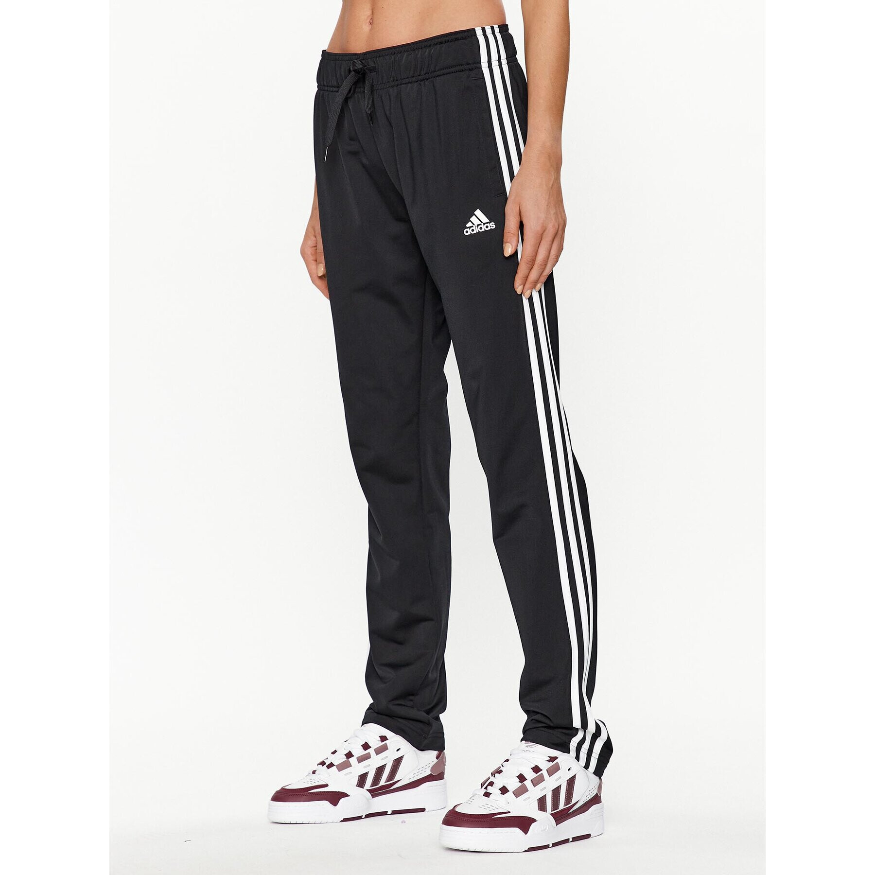 adidas Melegítő alsó Essentials Warm-Up 3-Stripes H48451 Fekete Regular Fit - Pepit.hu