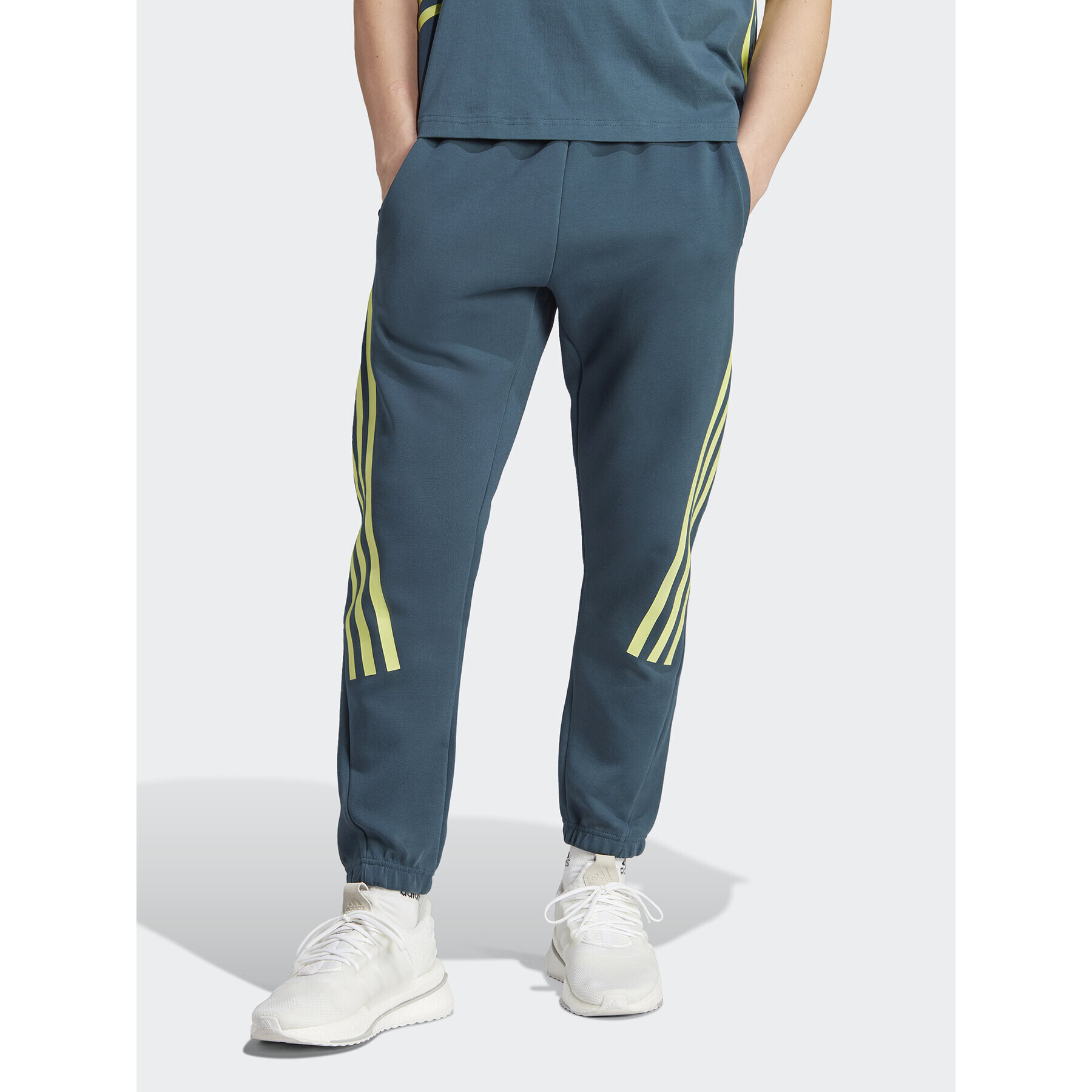 adidas Melegítő alsó Future Icons 3-Stripes Joggers IJ6372 Türkizkék Slim Fit - Pepit.hu