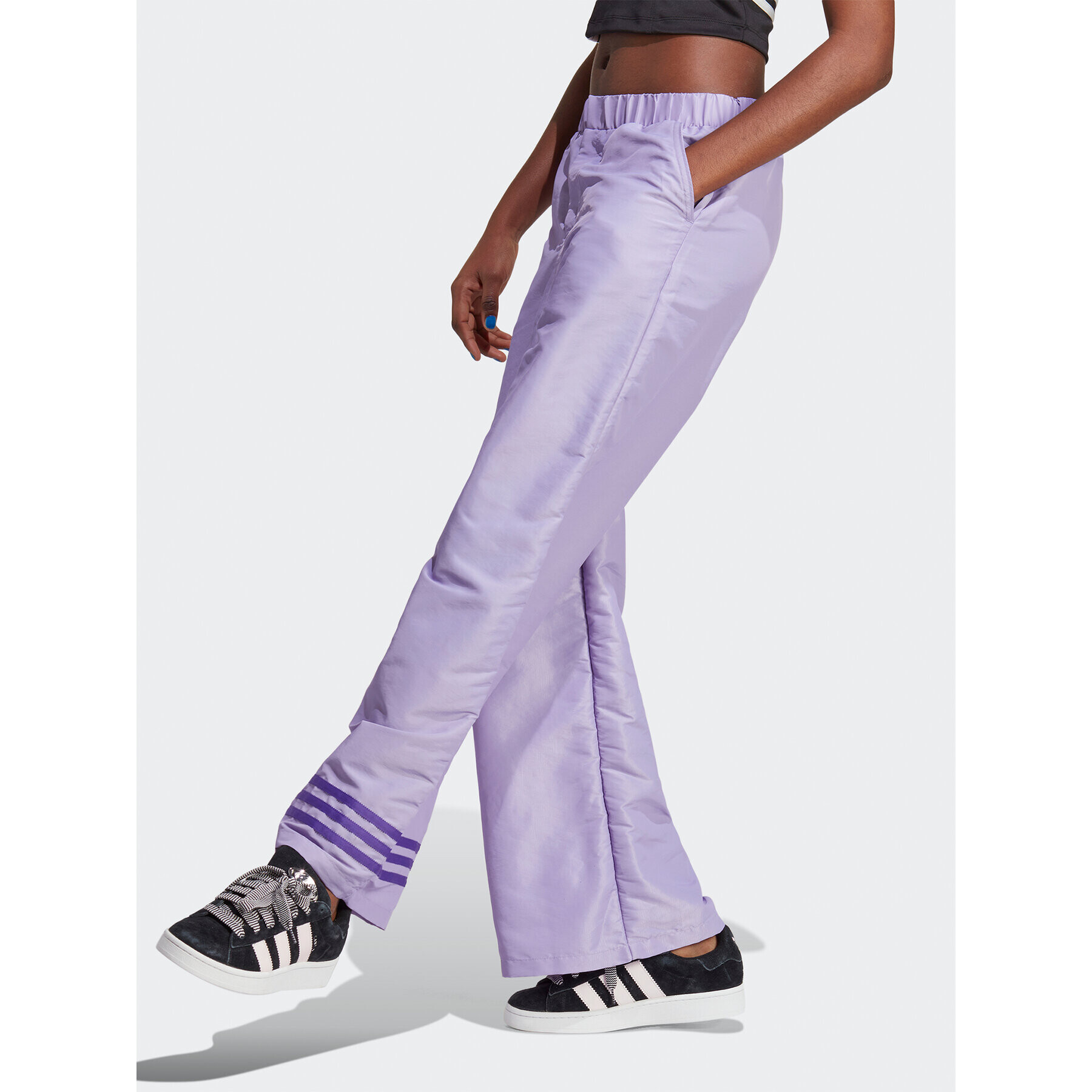 adidas Melegítő alsó Wide Leg Tracksuit Bottoms IC5443 Lila - Pepit.hu