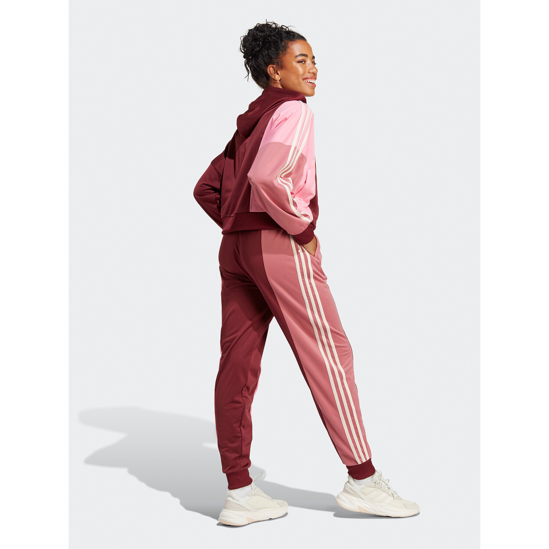 adidas Melegítő Bold Block Tracksuit IC0397 Piros - Pepit.hu