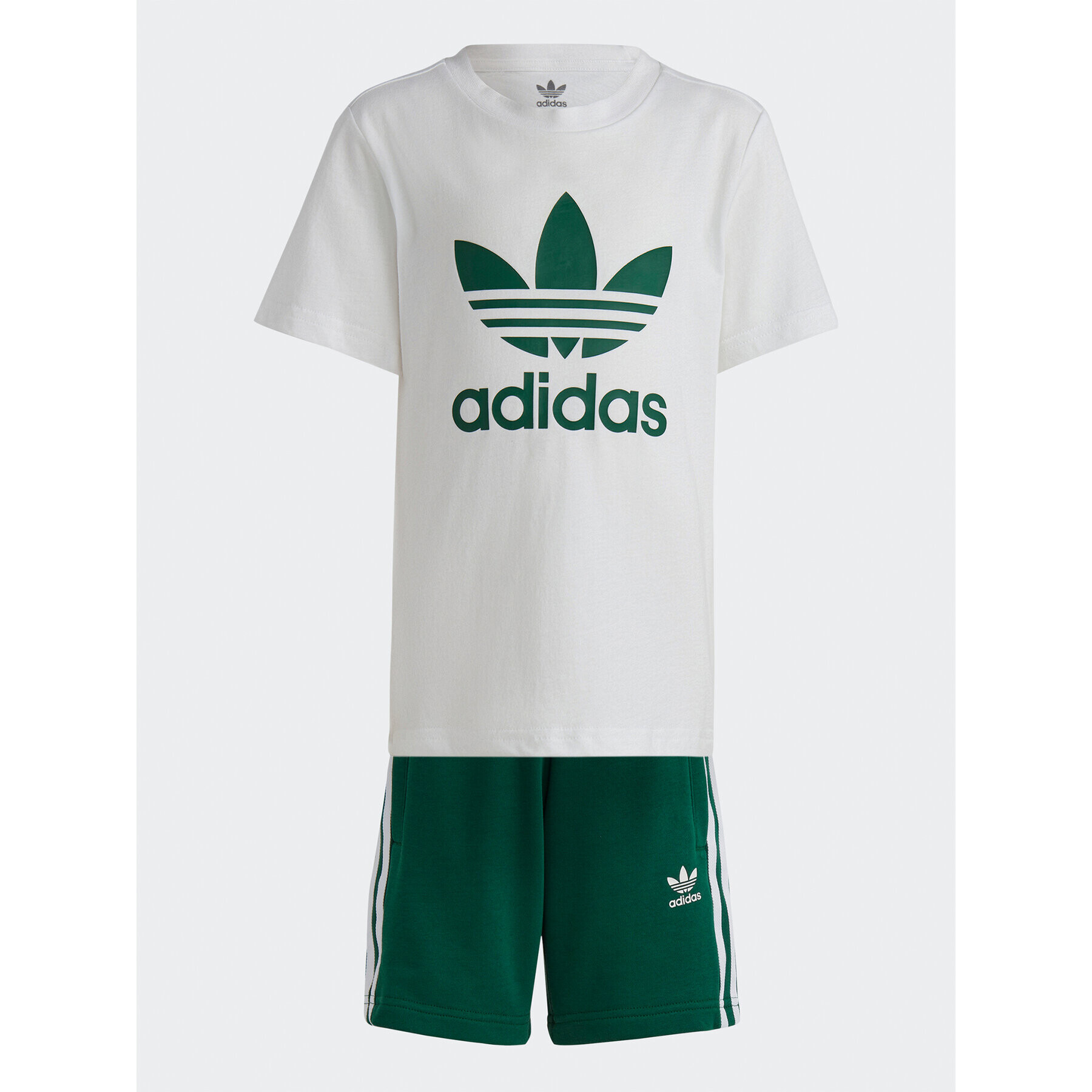 adidas Melegítő ruha szett Adicolor Shorts and Tee Set IB8663 Zöld Regular Fit - Pepit.hu