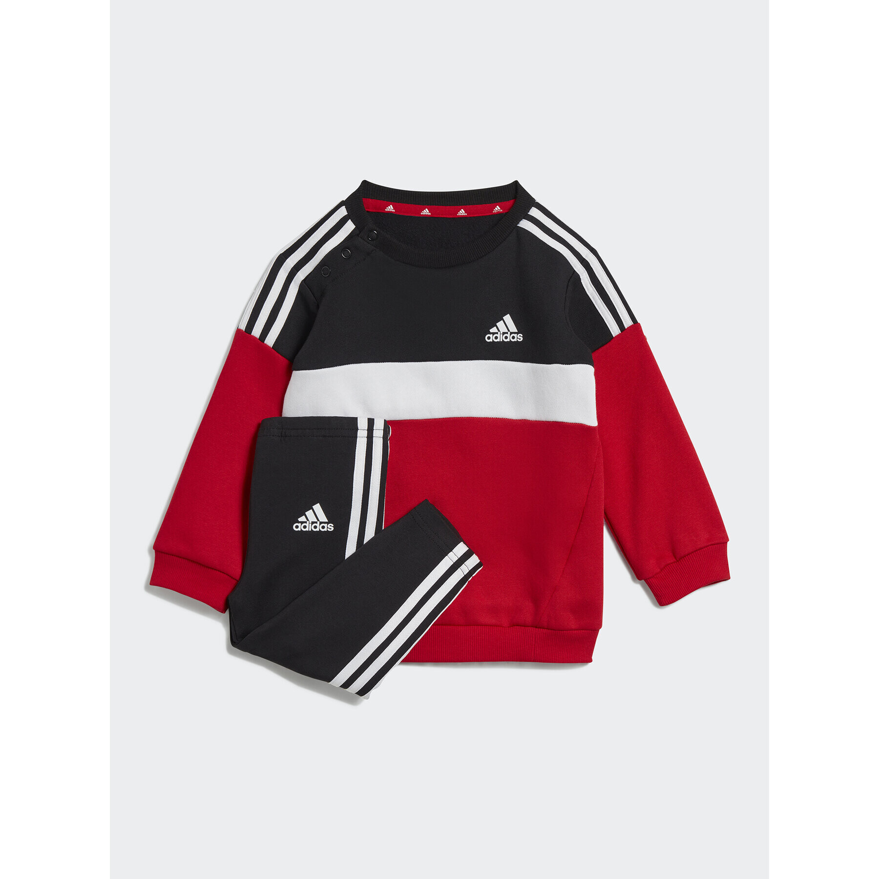 adidas Melegítő Tiberio 3-Stripes Colorblock IA3125 Fekete Slim Fit - Pepit.hu