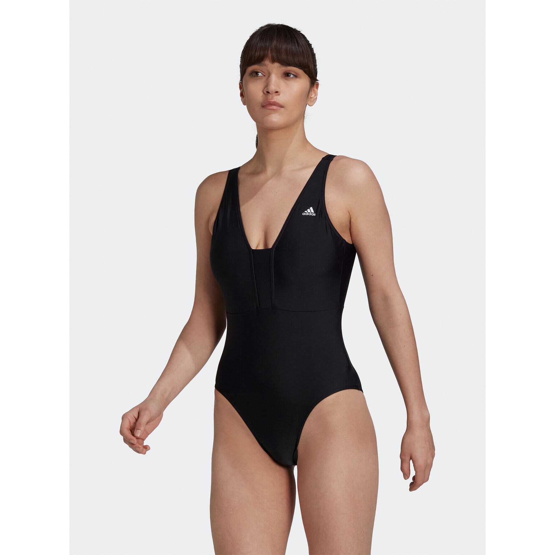 adidas Női fürdőruha Iconisea 3-Stripes Swimsuit HI1082 Fekete Fitted Fit - Pepit.hu