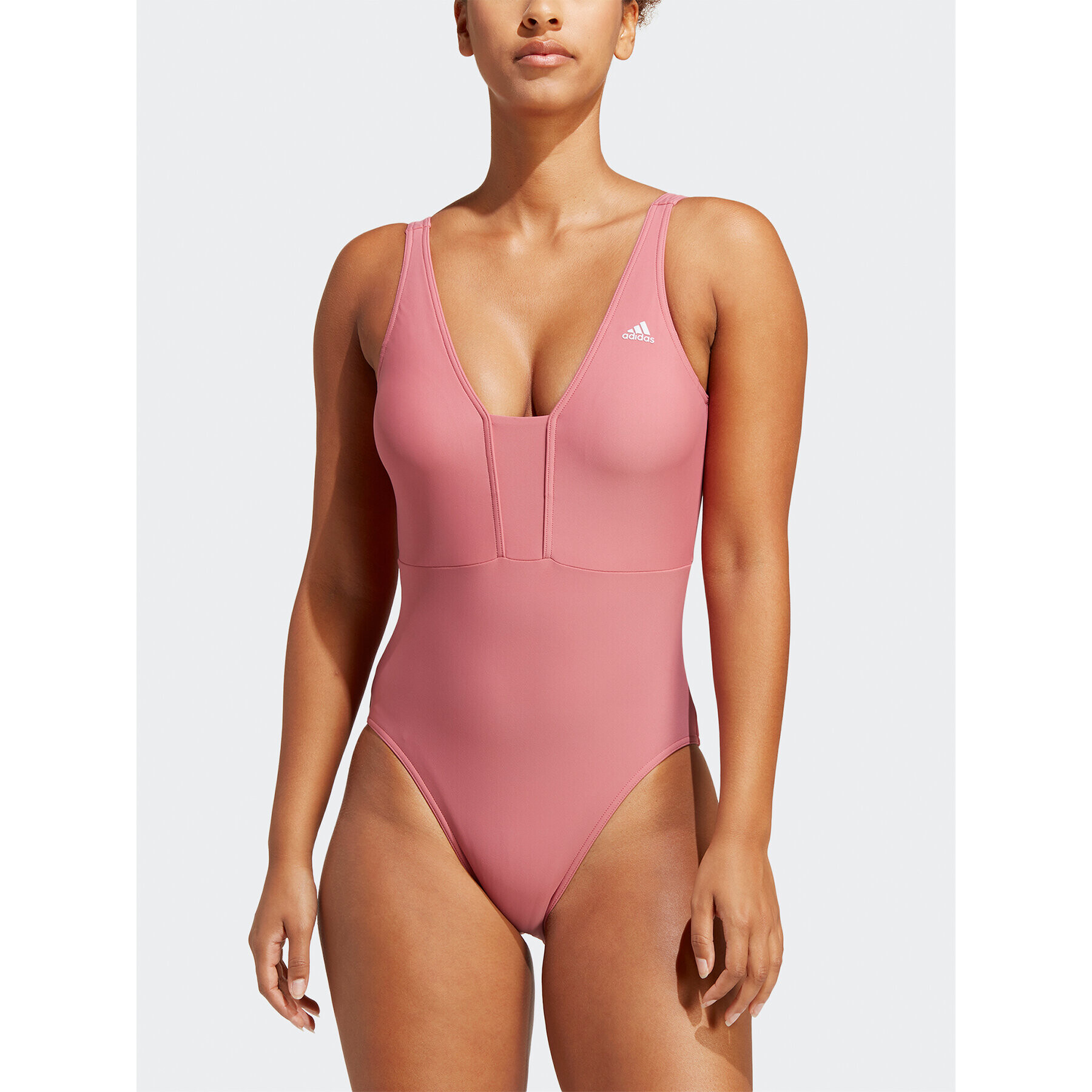 adidas Női fürdőruha Iconisea 3-Stripes Swimsuit IB9243 Rózsaszín Fitted Fit - Pepit.hu