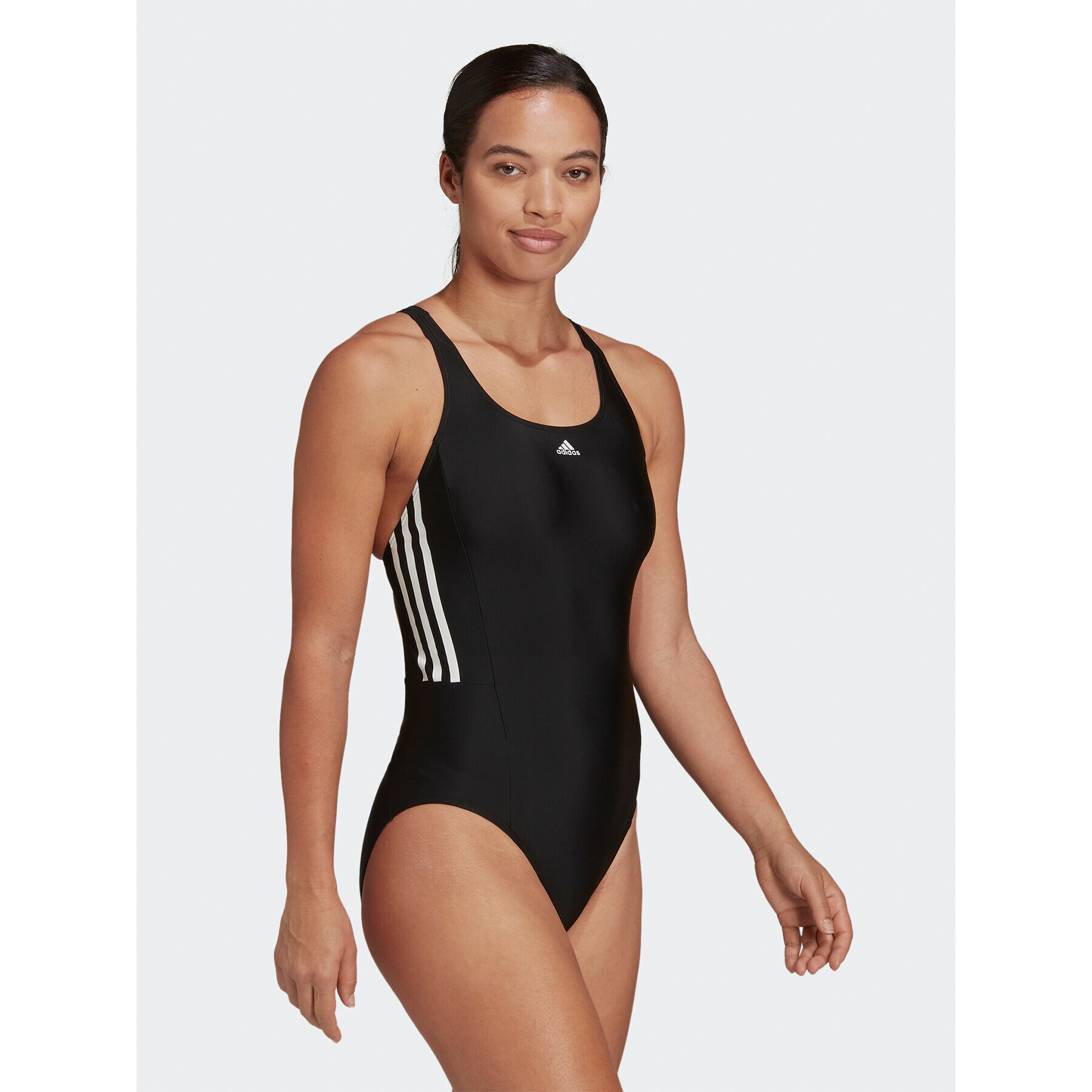 adidas Női fürdőruha Mid 3-Stripes Swimsuit HA5993 Fekete - Pepit.hu