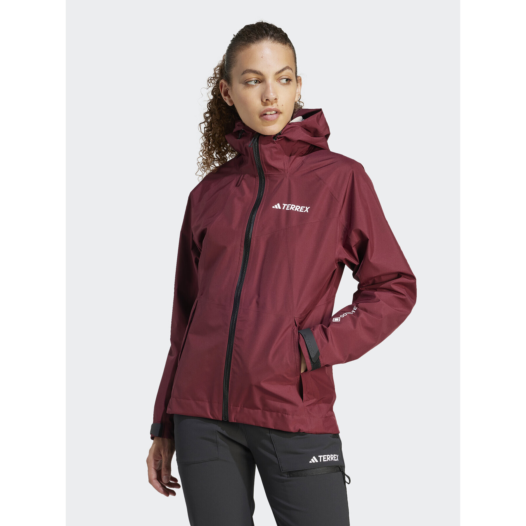 adidas Outdoor kabát Terrex Xperior GORE-TEX Paclite Rain IB4257 Piros Regular Fit - Pepit.hu