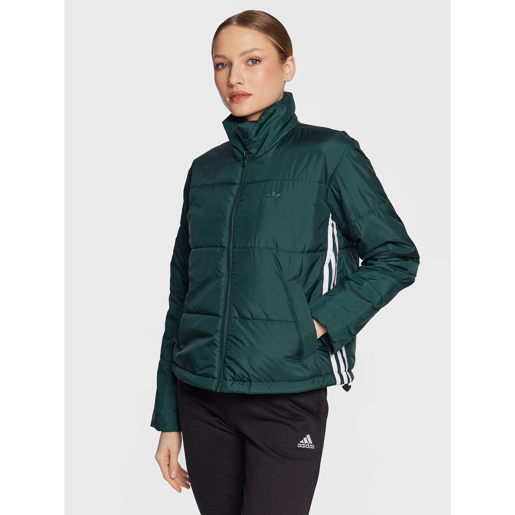 adidas Pehelykabát HK5254 Zöld Loose Fit - Pepit.hu