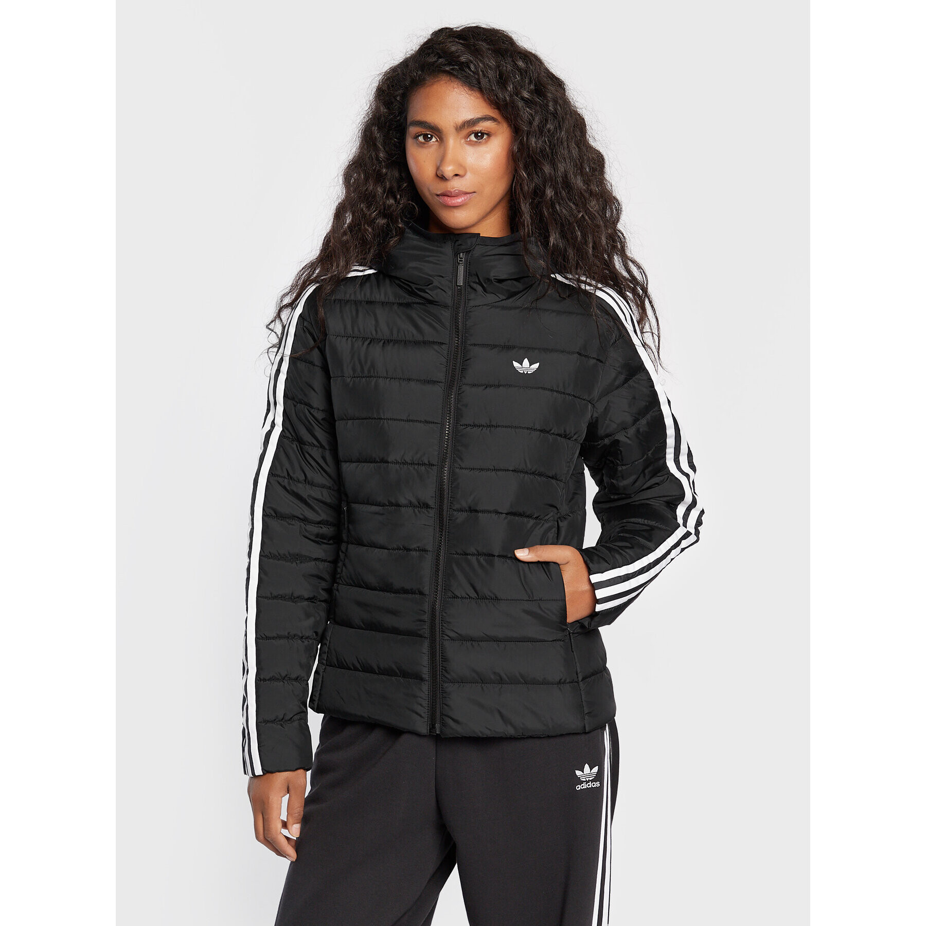 adidas Pehelykabát Premium HM2612 Fekete Slim Fit - Pepit.hu