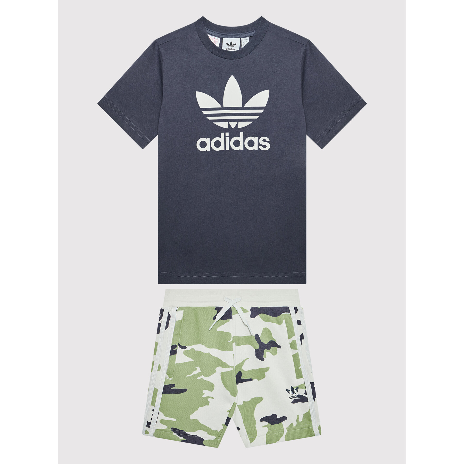 adidas Póló és rövidnadrág szett Camo HC4581 Sötétkék Regular Fit - Pepit.hu