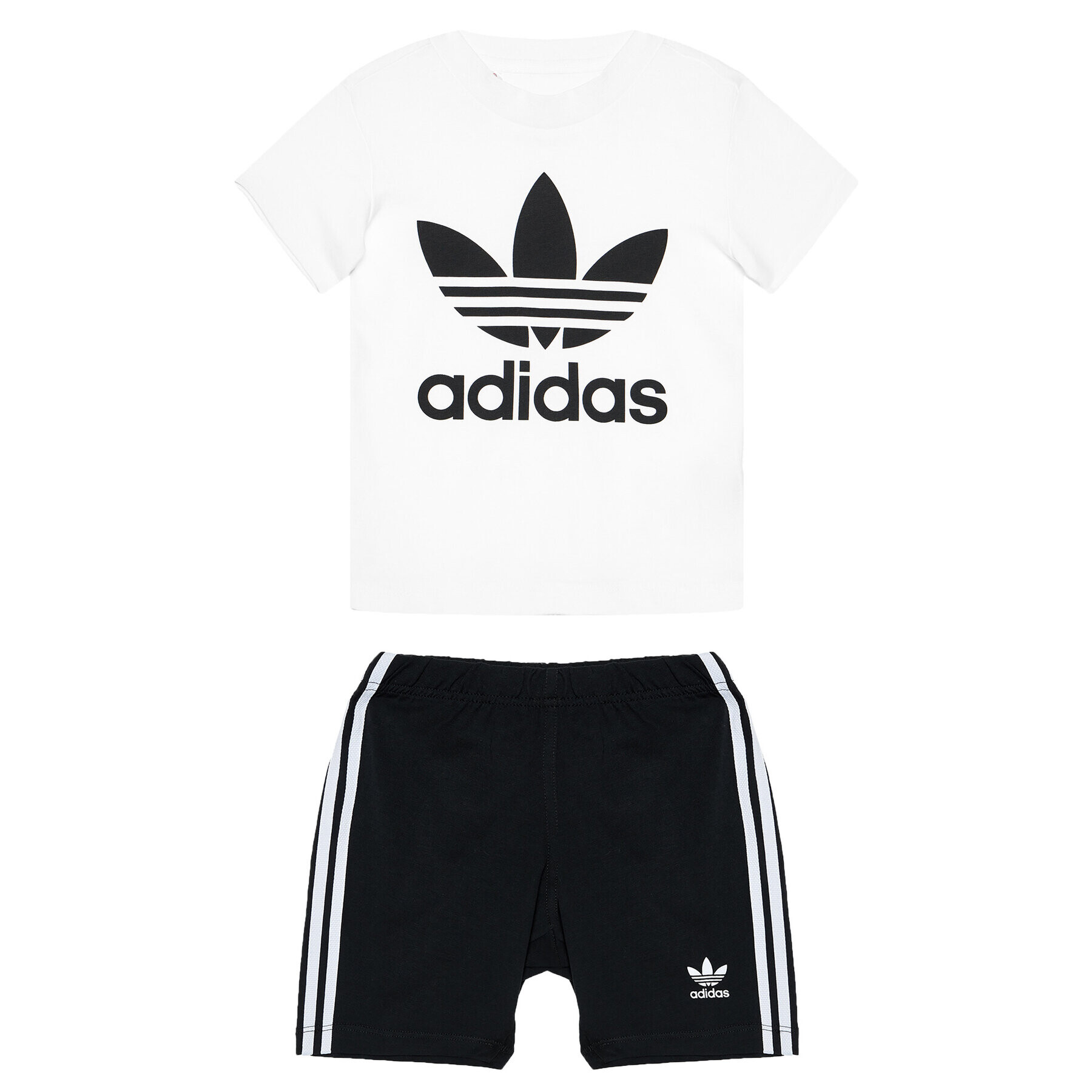 adidas Póló és rövidnadrág szett Trefoil FI8318 Fekete Regular Fit - Pepit.hu