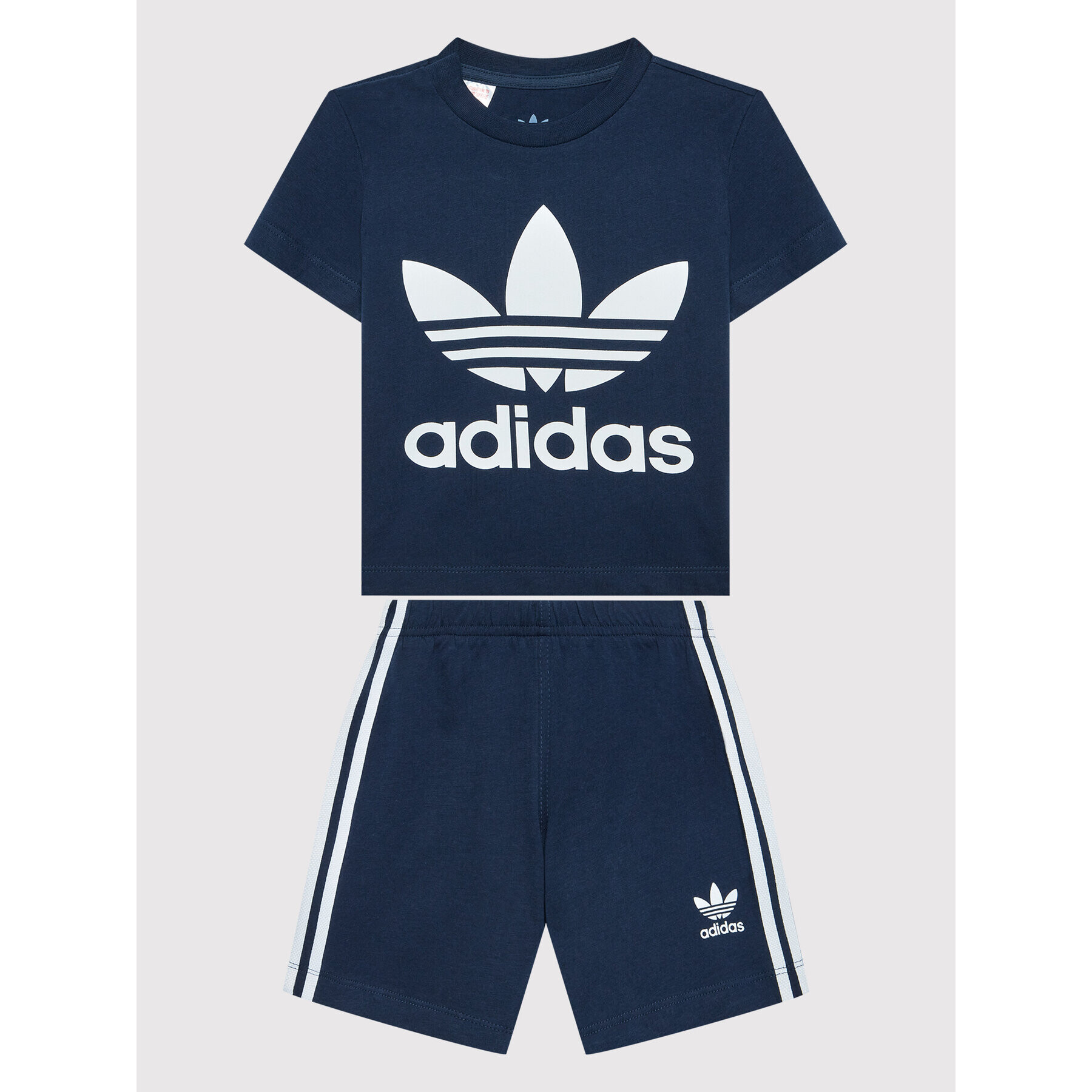 adidas Póló és rövidnadrág szett Trefoil HK7482 Sötétkék Regular Fit - Pepit.hu