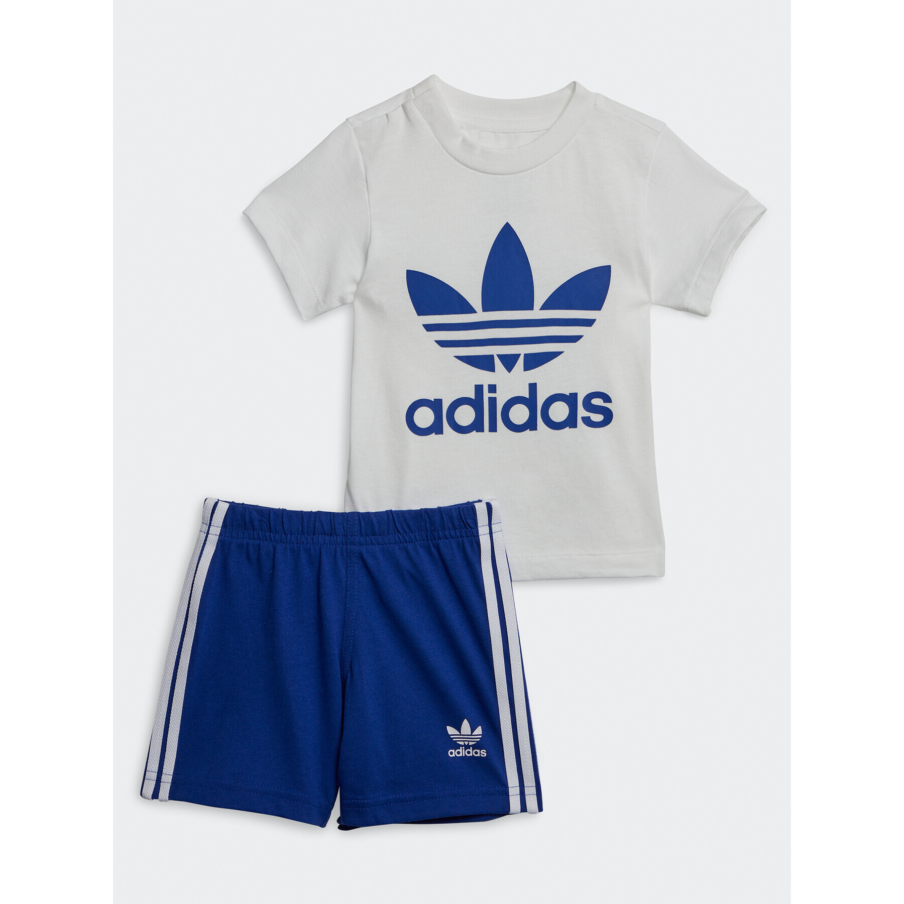 adidas Póló és rövidnadrág szett Trefoil Shorts Tee Set IB8637 Kék Regular Fit - Pepit.hu