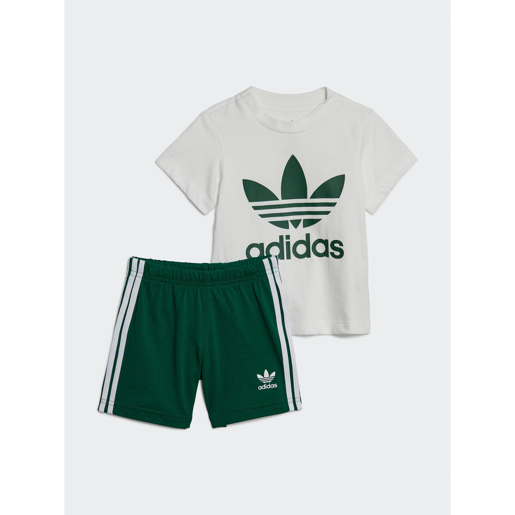 adidas Póló és rövidnadrág szett Trefoil Shorts Tee Set IB8643 Zöld Regular Fit - Pepit.hu