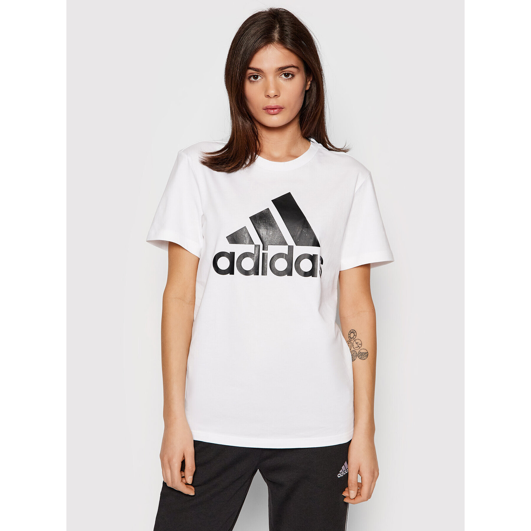 adidas Póló Essentials Logo Boyfriend GL0779 Fehér Loose Fit - Pepit.hu