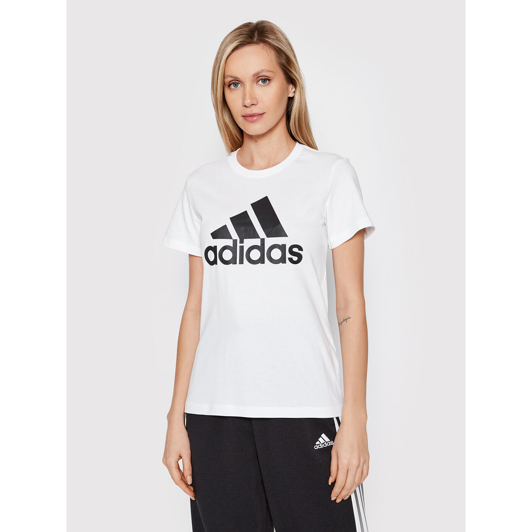 adidas Póló Essentials Logo GL0649 Fehér Regular Fit - Pepit.hu