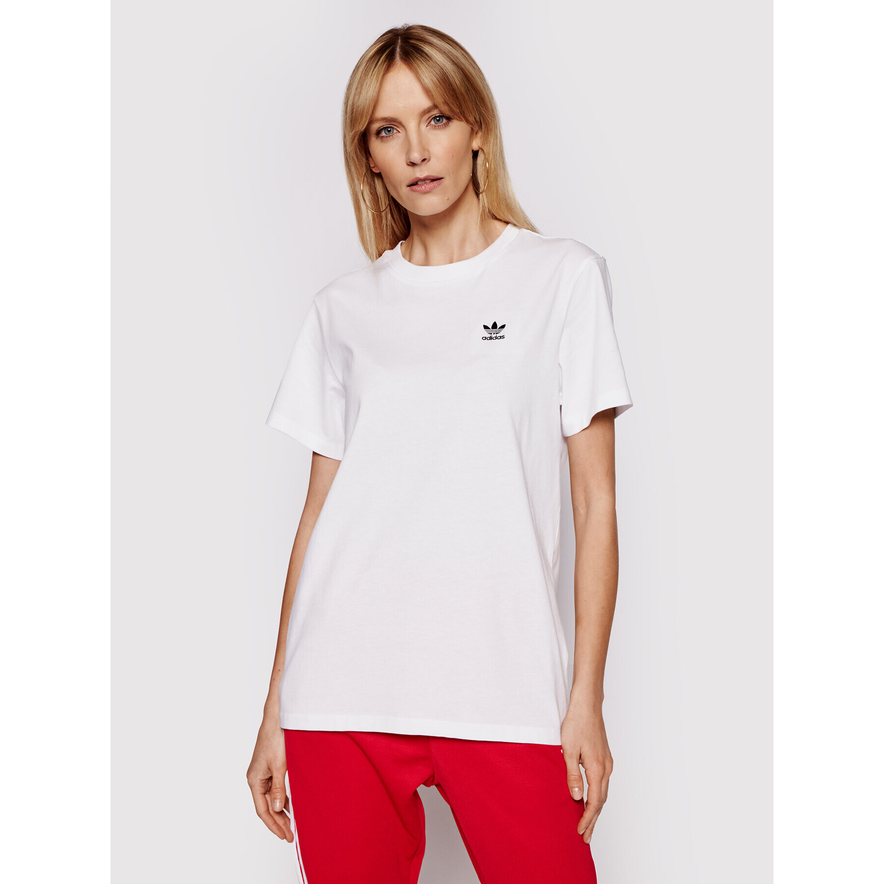 adidas Póló Loungewear adicolor Classics GN2924 Fehér Loose Fit - Pepit.hu