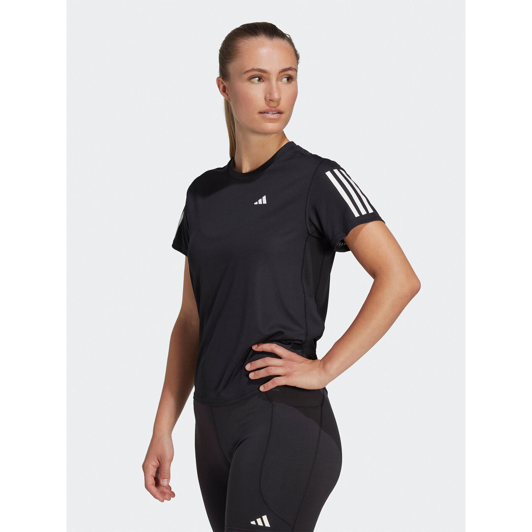 adidas Póló Own the Run T-Shirt IC5188 Fekete Regular Fit - Pepit.hu